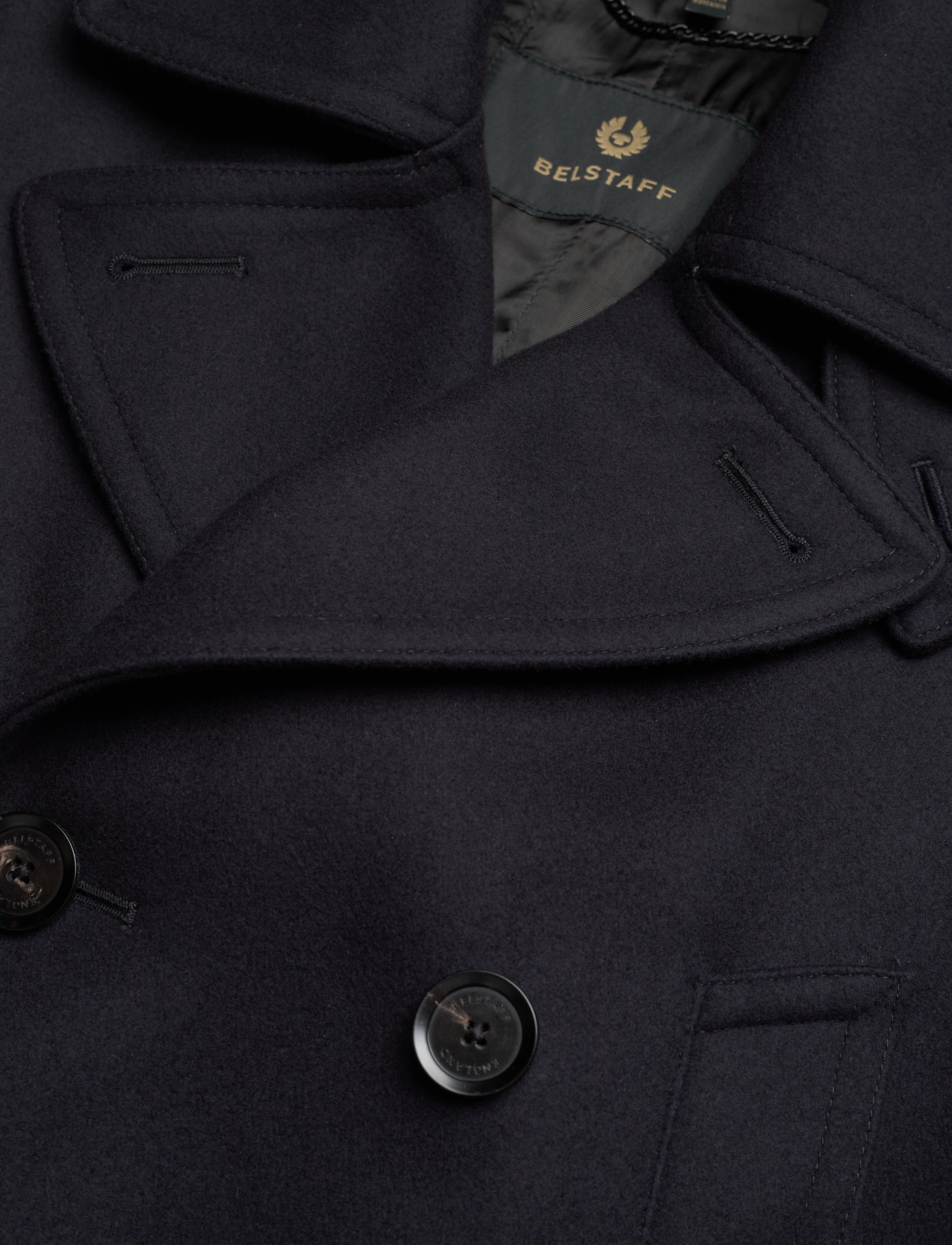 Belstaff - MILFORD PEACOAT Ink Blue - wollmäntel - ink blue - 3