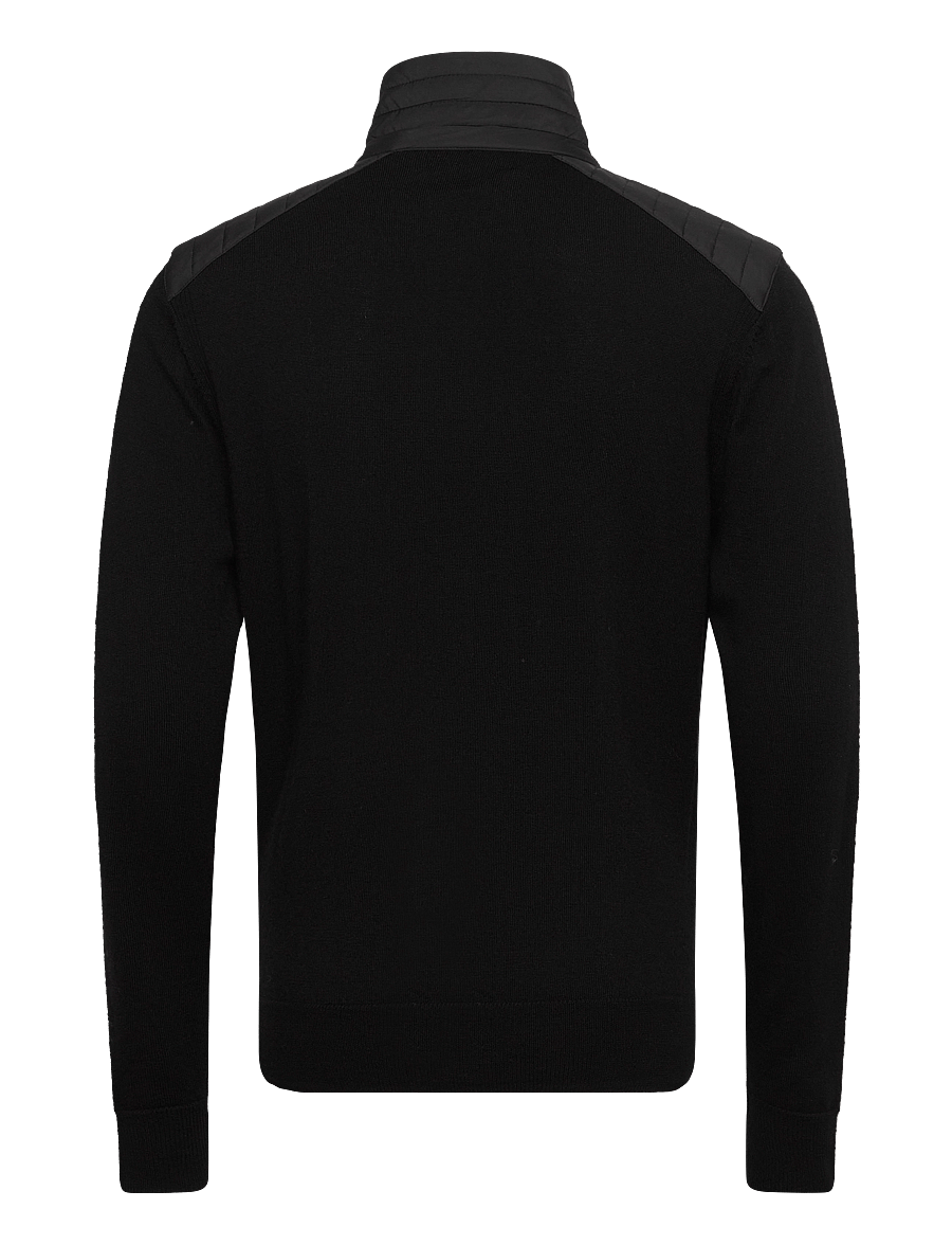 Belstaff - KELBY ZIP CARDIGAN Black - pullover mit durchgehendem reißverschluss - black - 1