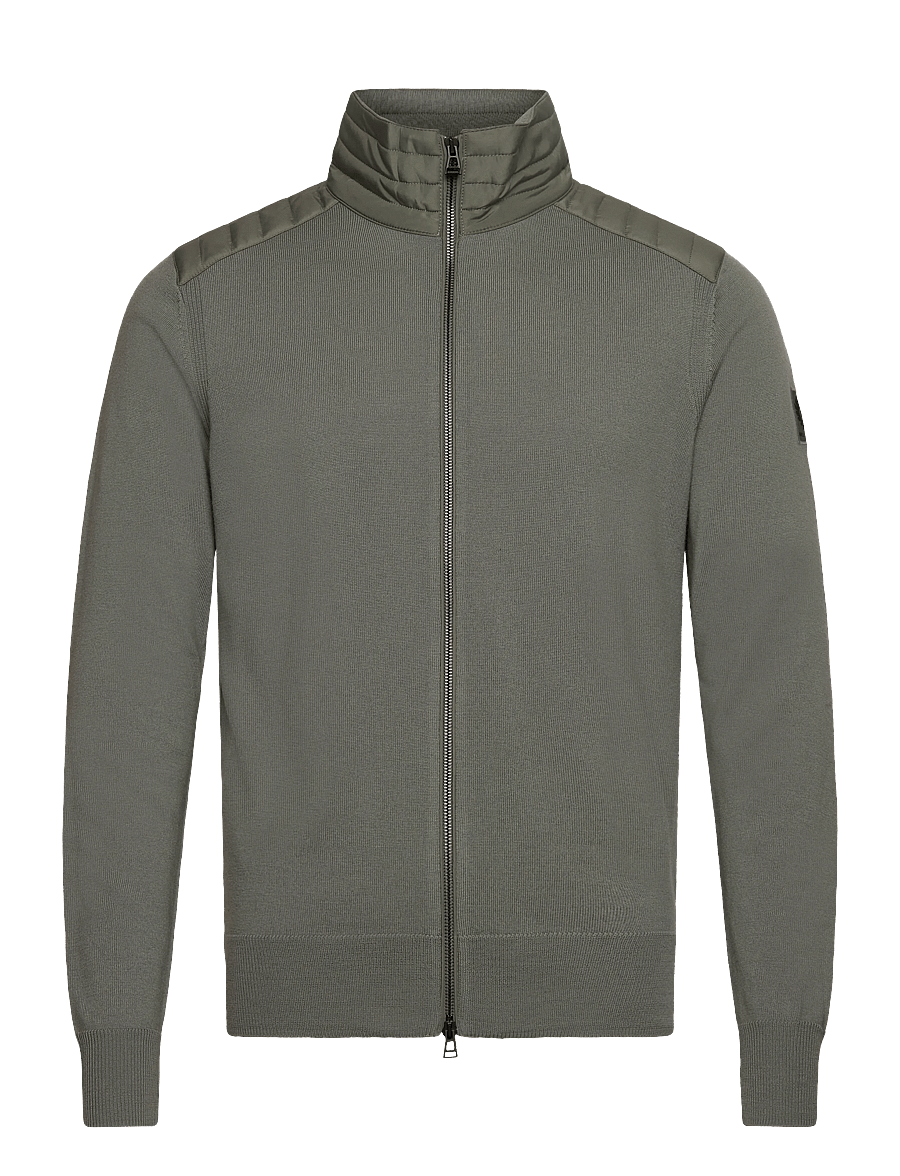 Belstaff - KELBY ZIP CARDIGAN - sage green - 0