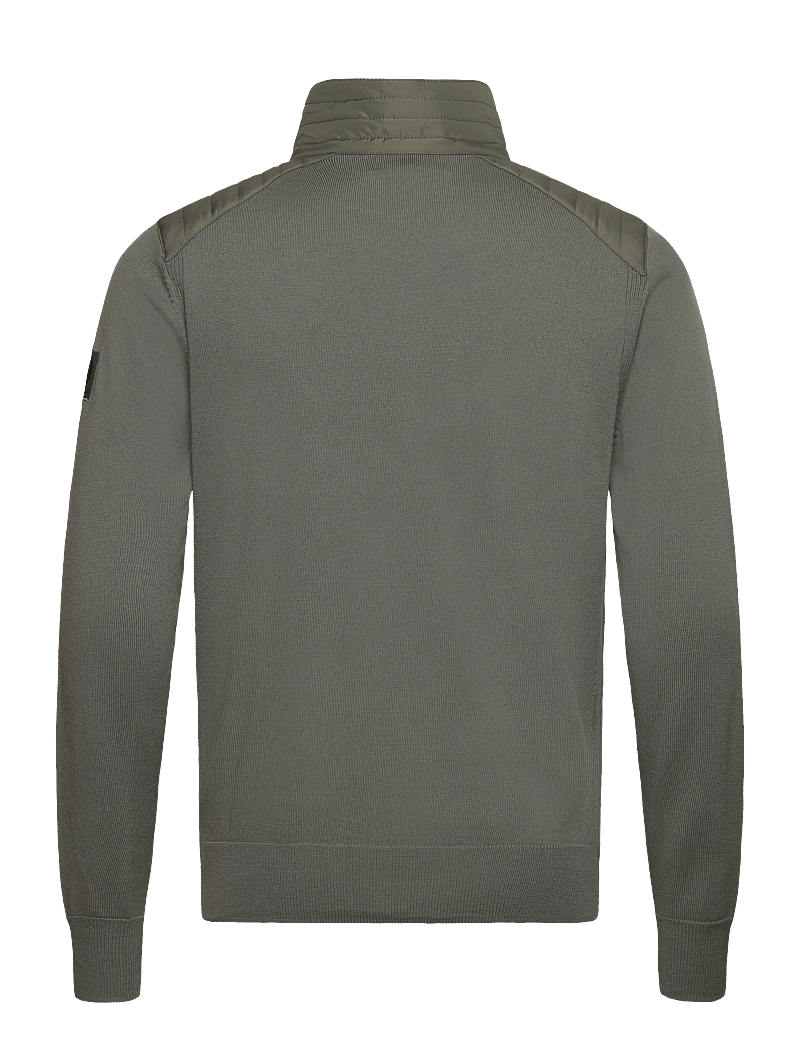 Belstaff - KELBY ZIP CARDIGAN - lukuga džemprid - sage green - 1