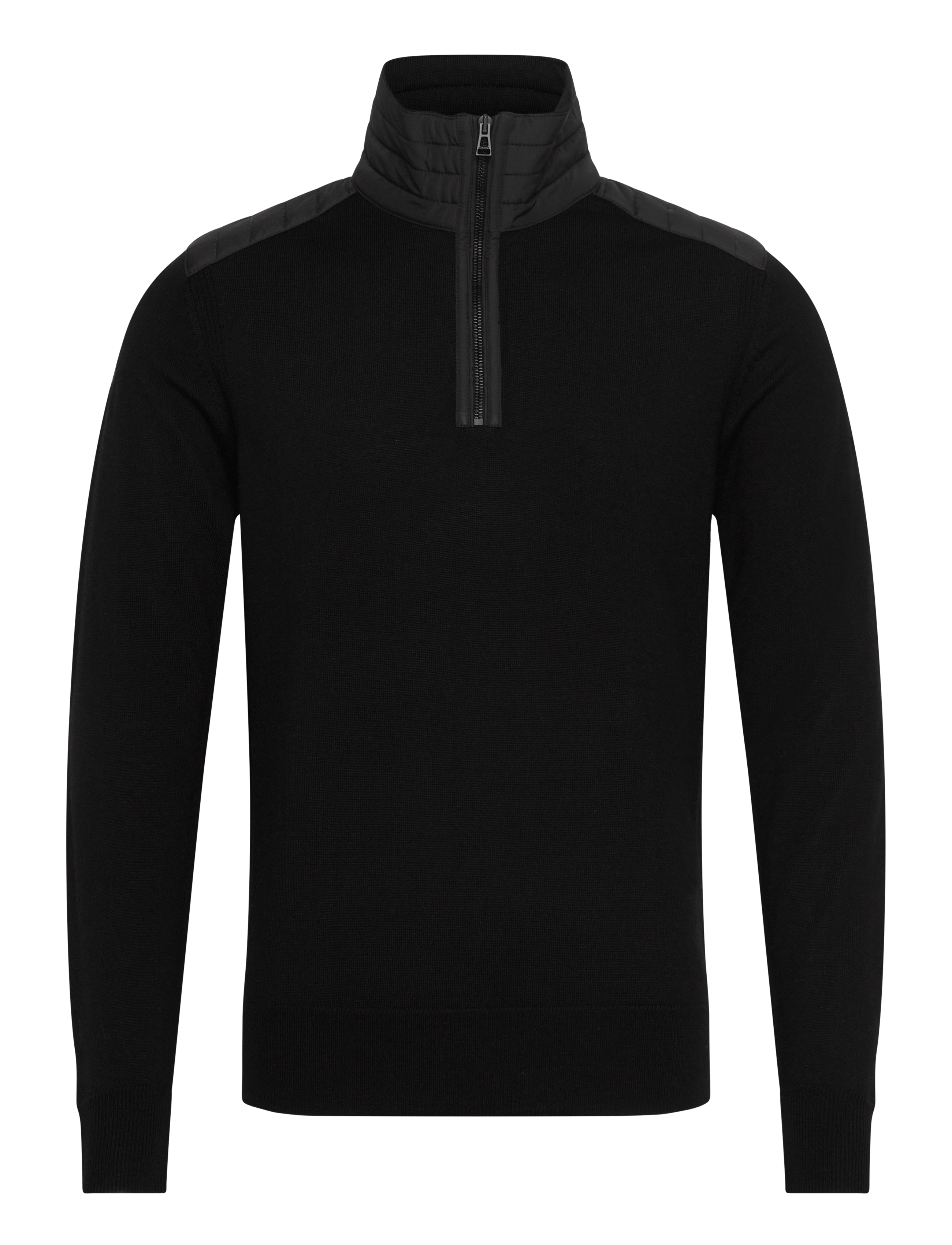BELSTAFF Kilmington Quarter Zip Jumper Dunkel Ink Schwarz - L - Herren