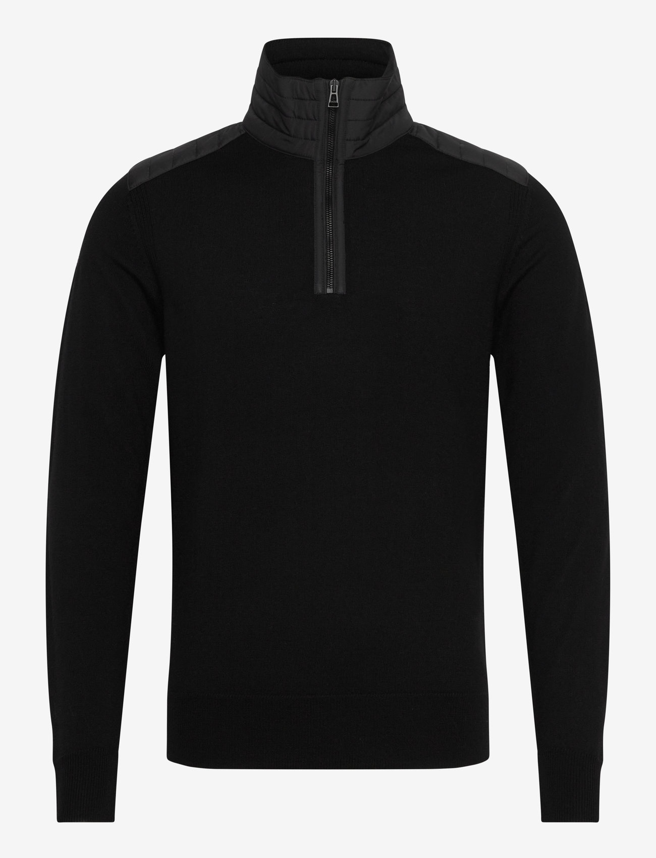 Belstaff - KILMINGTON QUARTER ZIP JUMPER Lichen - half zip-tröjor - black - 0