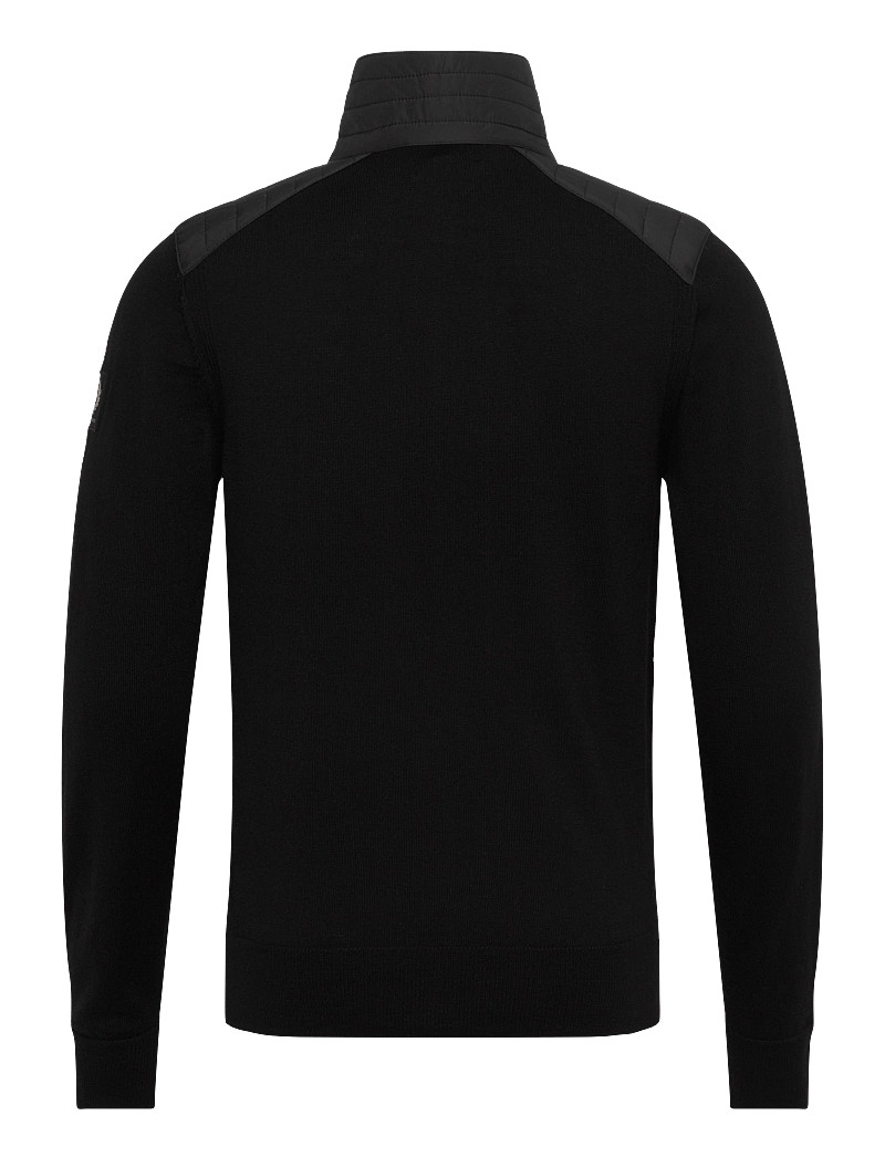 Belstaff - KILMINGTON QUARTER ZIP JUMPER Lichen - half zip-tröjor - black - 1
