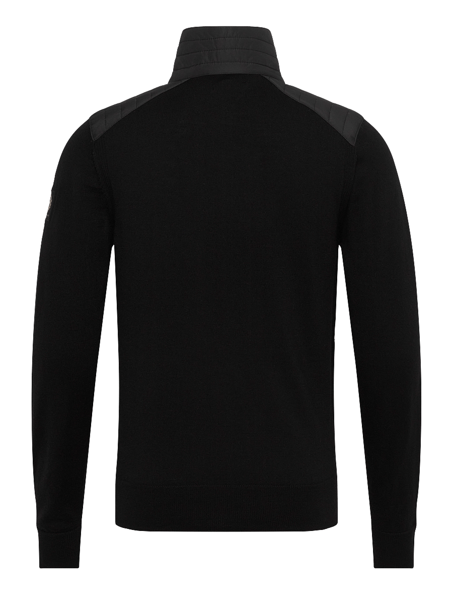 Belstaff - KILMINGTON QUARTER ZIP JUMPER Dark Ink - half zip - black - 2