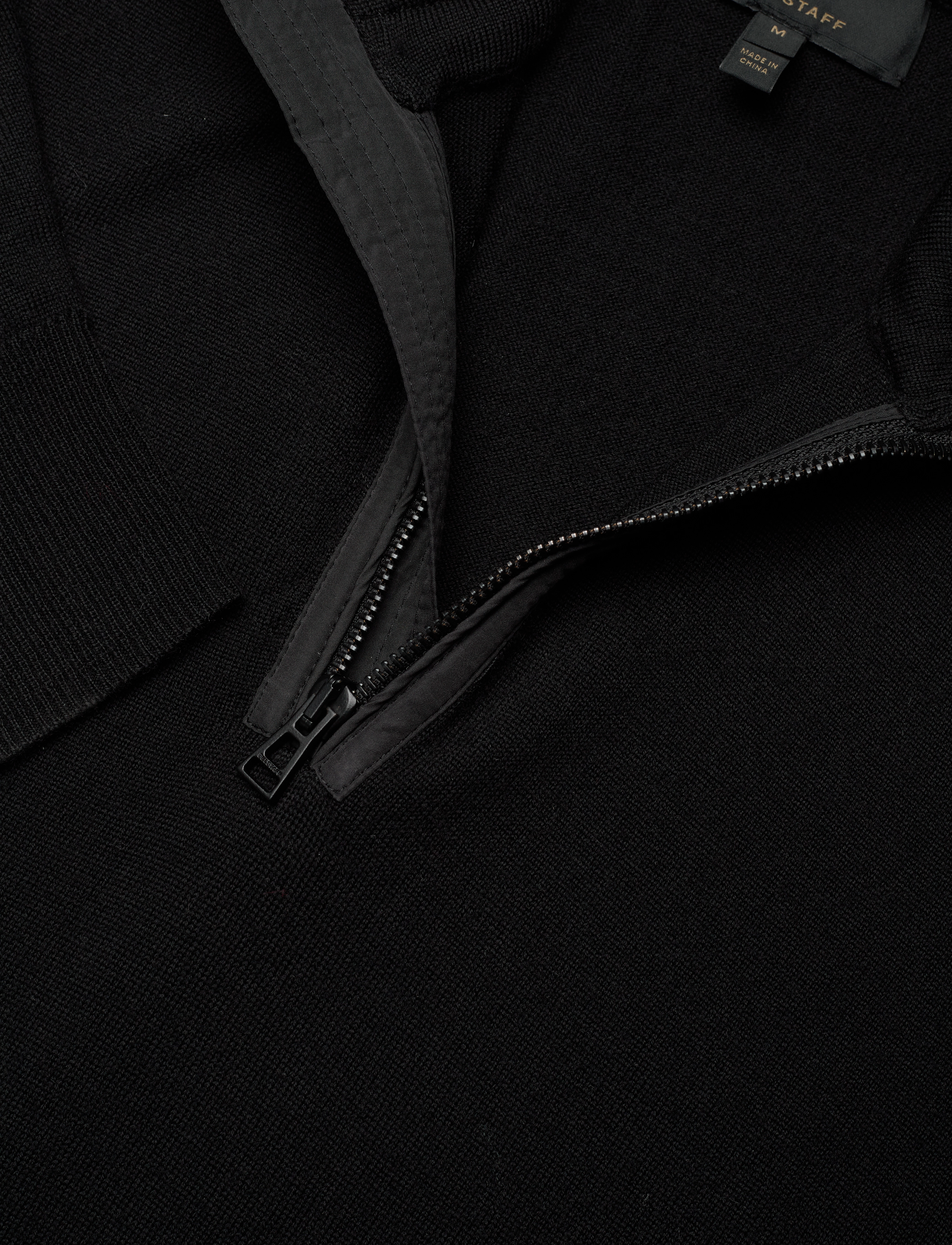 Belstaff - KILMINGTON QUARTER ZIP JUMPER Dark Ink - half zip - black - 5
