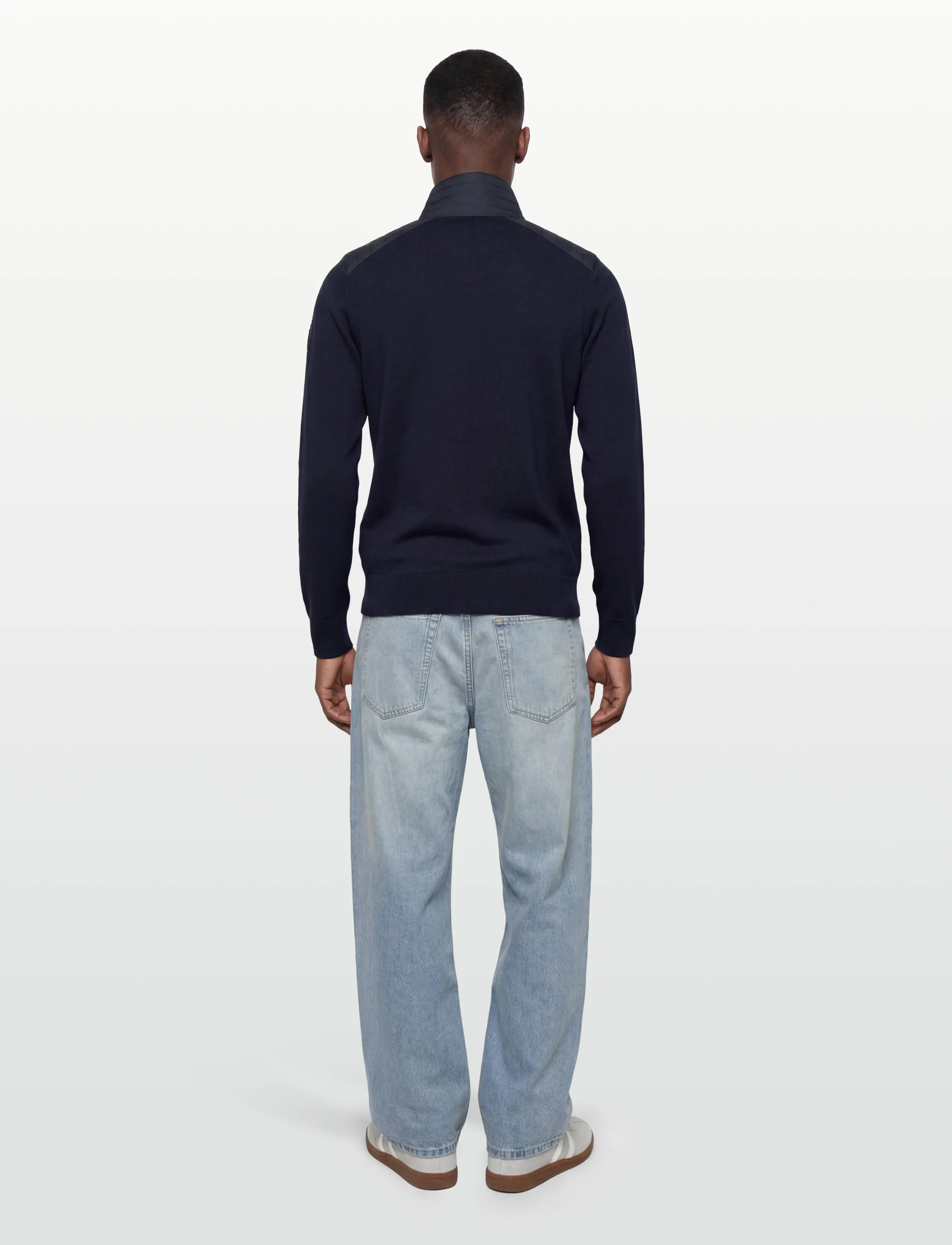 Belstaff - KILMINGTON QUARTER ZIP JUMPER Dark Ink - tõmblukk-kaelusega dressipluusid - dark ink - 4