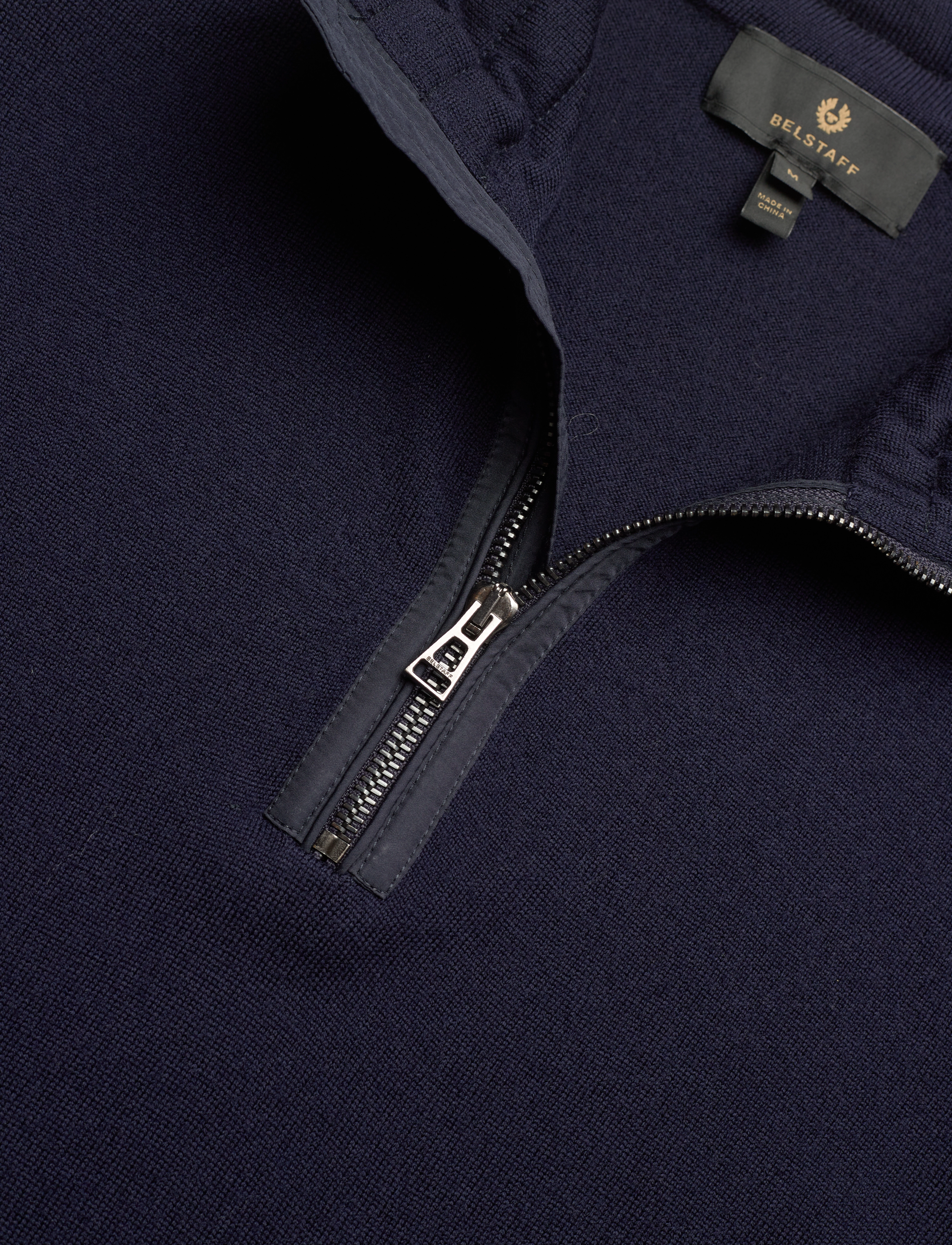 Belstaff - KILMINGTON QUARTER ZIP JUMPER Dark Ink - half zip-trøjer - dark ink - 2
