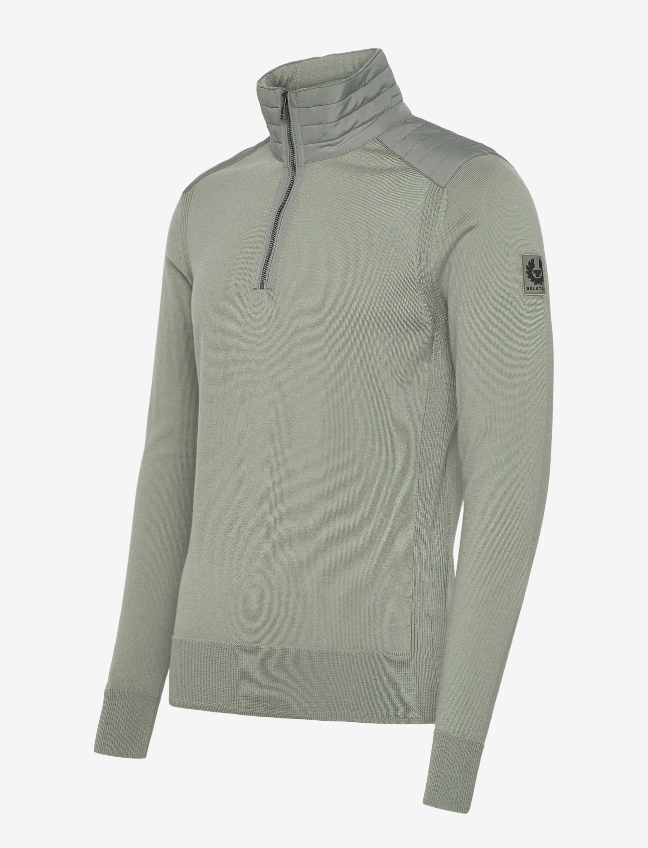 Belstaff - KILMINGTON QUARTER ZIP JUMPER Dark Ink - half zip-trøjer - lichen - 3