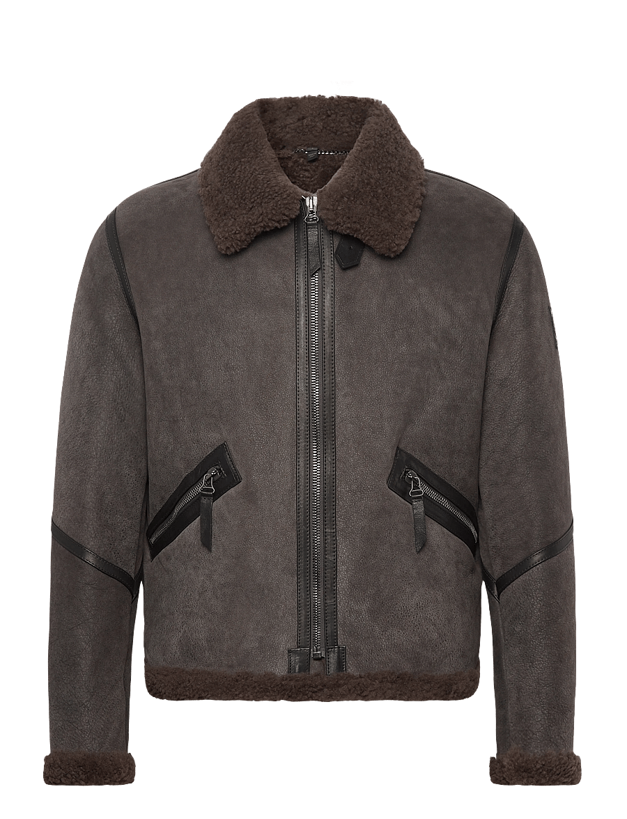 Belstaff - WINTERBROOK JACKET Tornado Grey / Major Brown - tornado grey / major brown - 0