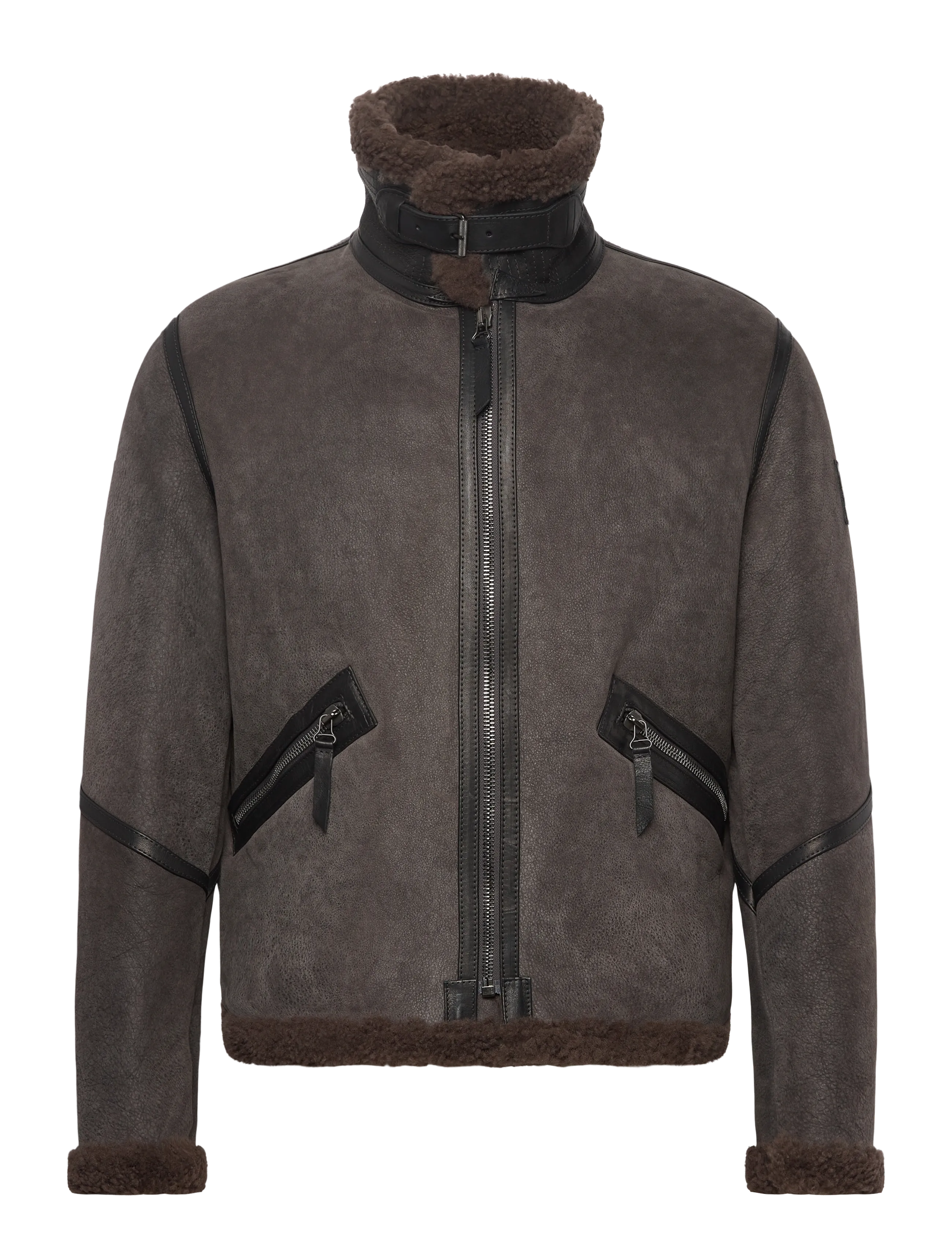 Belstaff - WINTERBROOK JACKET Tornado Grey / Major Brown - tornado grey / major brown - 2