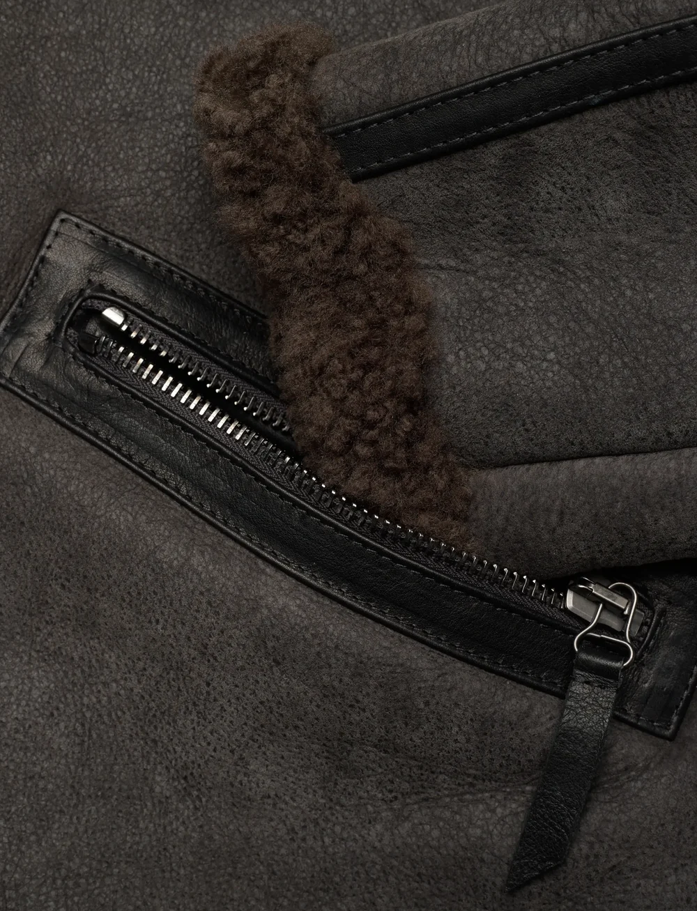 Belstaff - WINTERBROOK JACKET Tornado Grey / Major Brown - leather jackets - tornado grey / major brown - 4