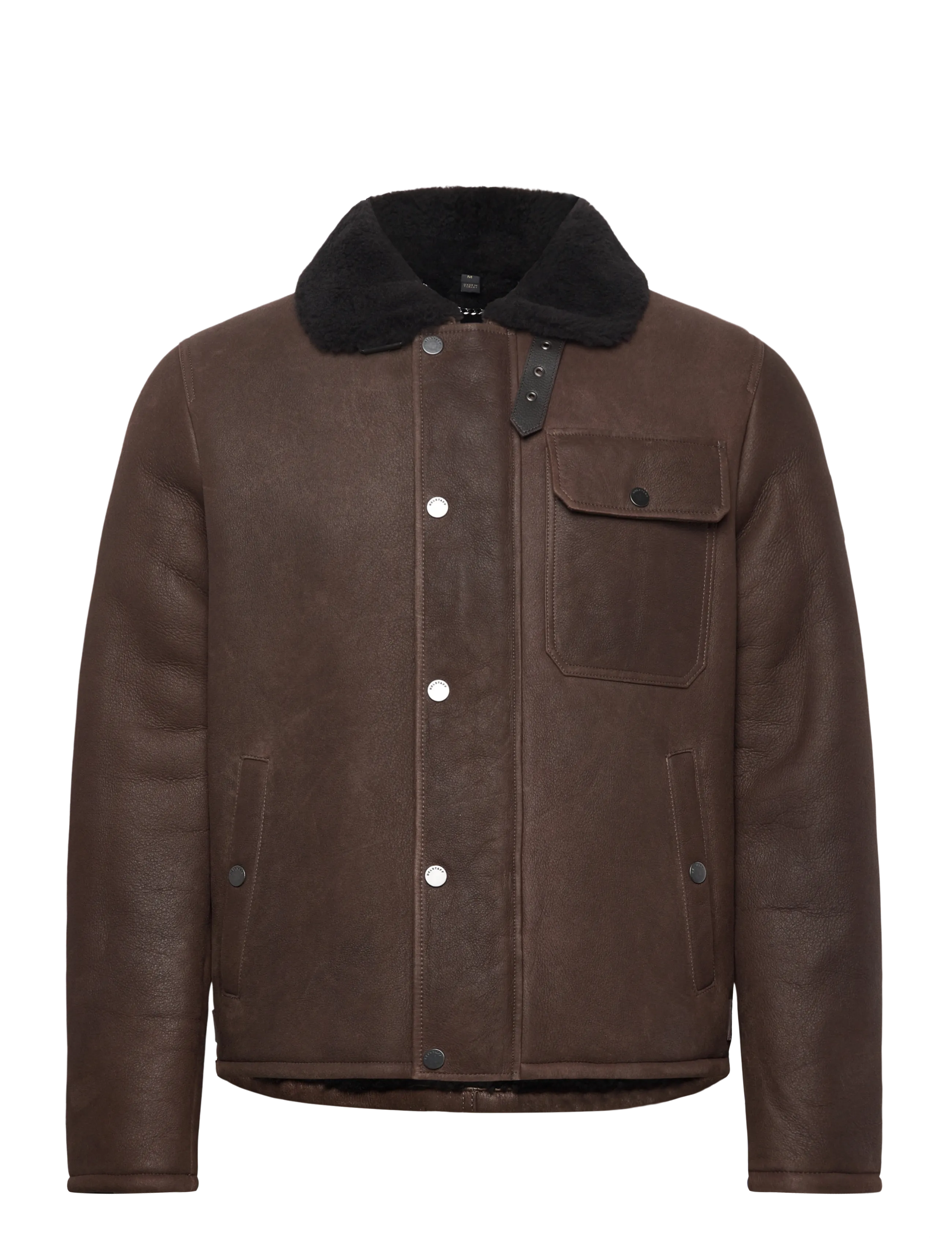 Belstaff BEACON JACKET Dark Earth / Ebony - Lederjacken - DARK EARTH / EBONY / brown