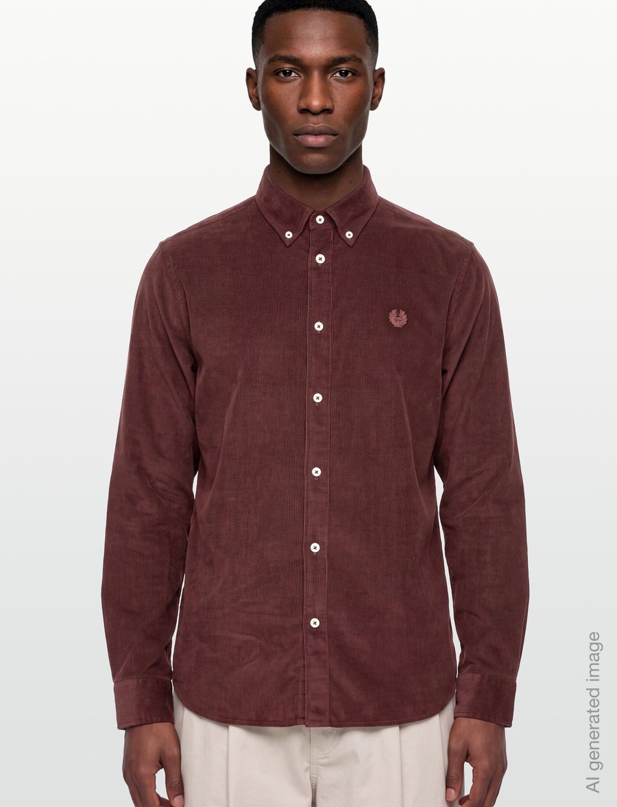 Belstaff - STREET SHIRT Dark Ink - fløjlsskjorter - oxblood - 3