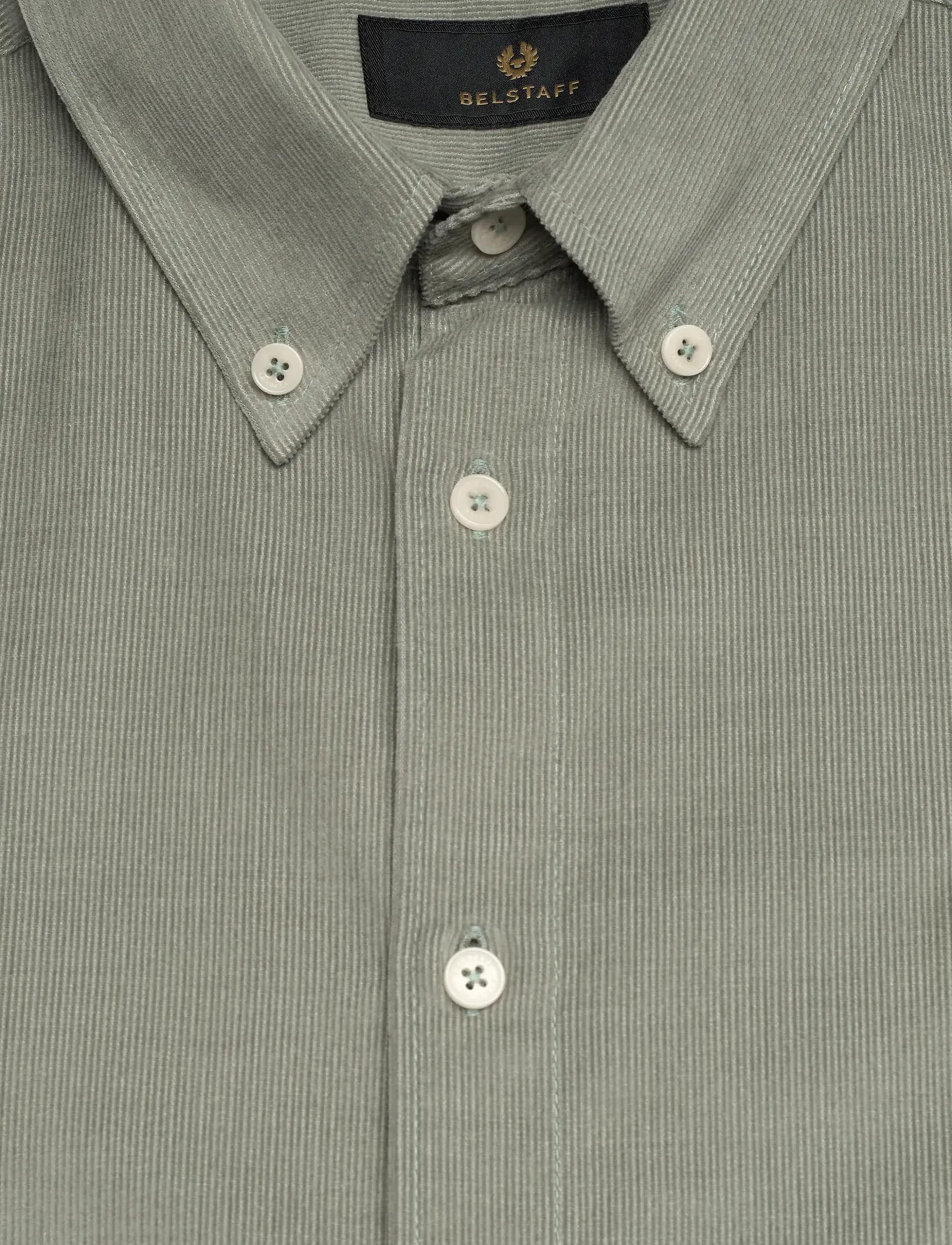 Belstaff - STREET SHIRT - chemises en velours côtelé - sage green - 2