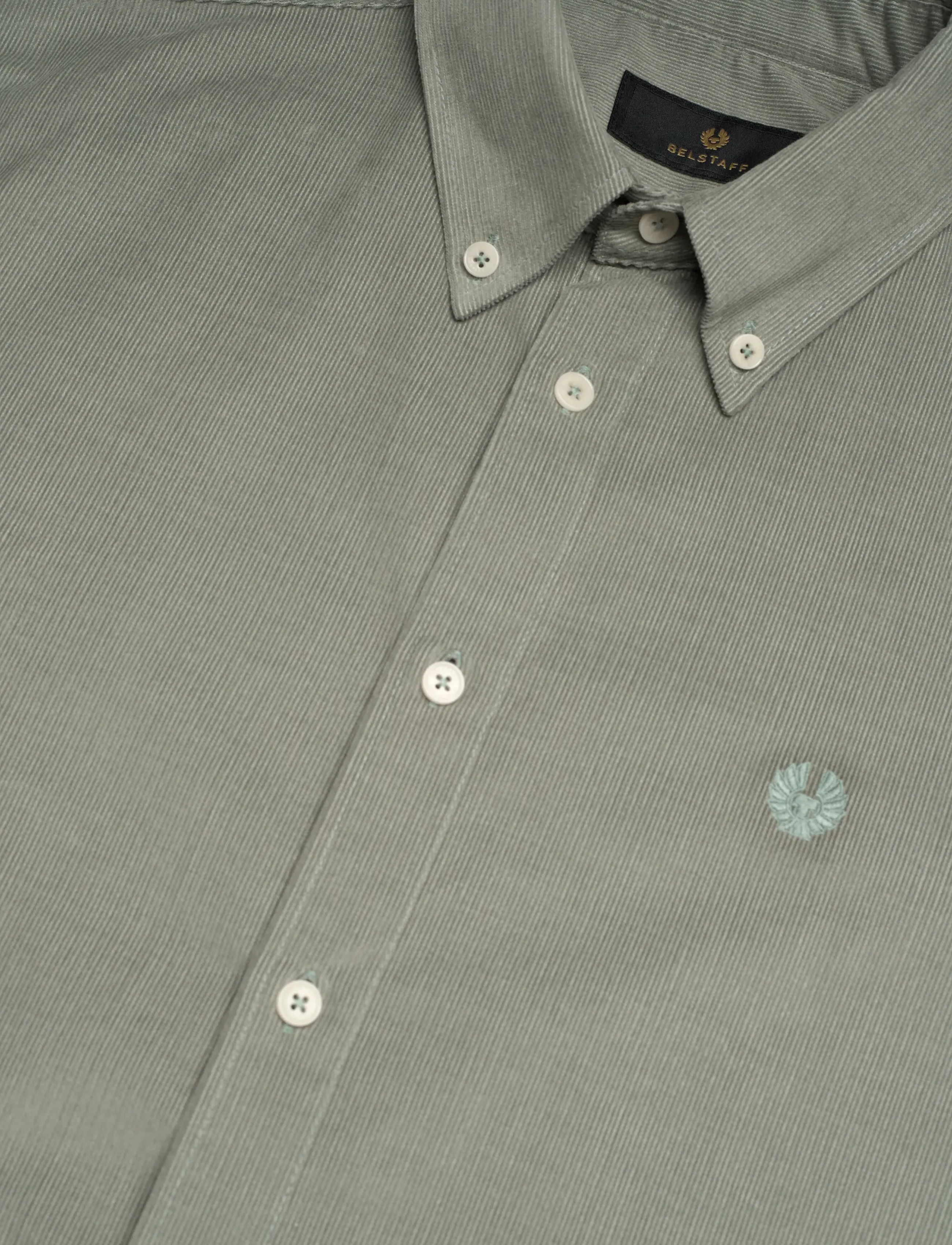 Belstaff - STREET SHIRT - chemises en velours côtelé - sage green - 3