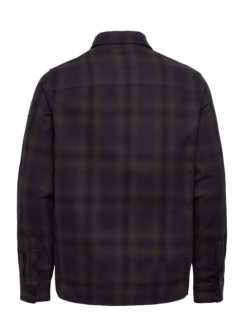 Belstaff - OUTPOST FLANNEL SHIRT - basic skjortor - major brown / dark ink / charcoal - 1