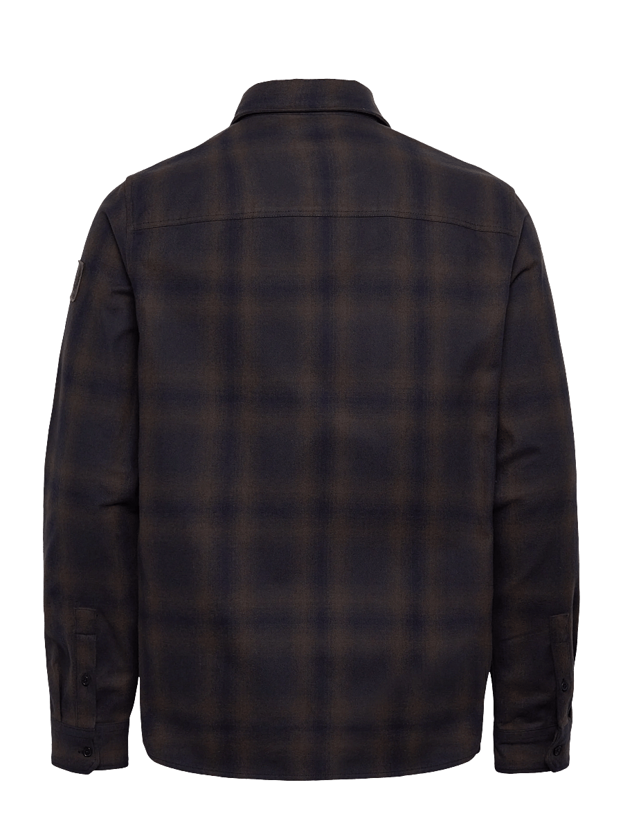 Belstaff - OUTPOST FLANNEL SHIRT - flanell-hemden - major brown / dark ink / charcoal - 1