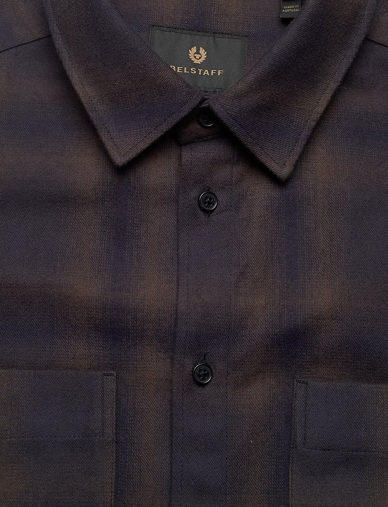 Belstaff - OUTPOST FLANNEL SHIRT - basic skjortor - major brown / dark ink / charcoal - 2