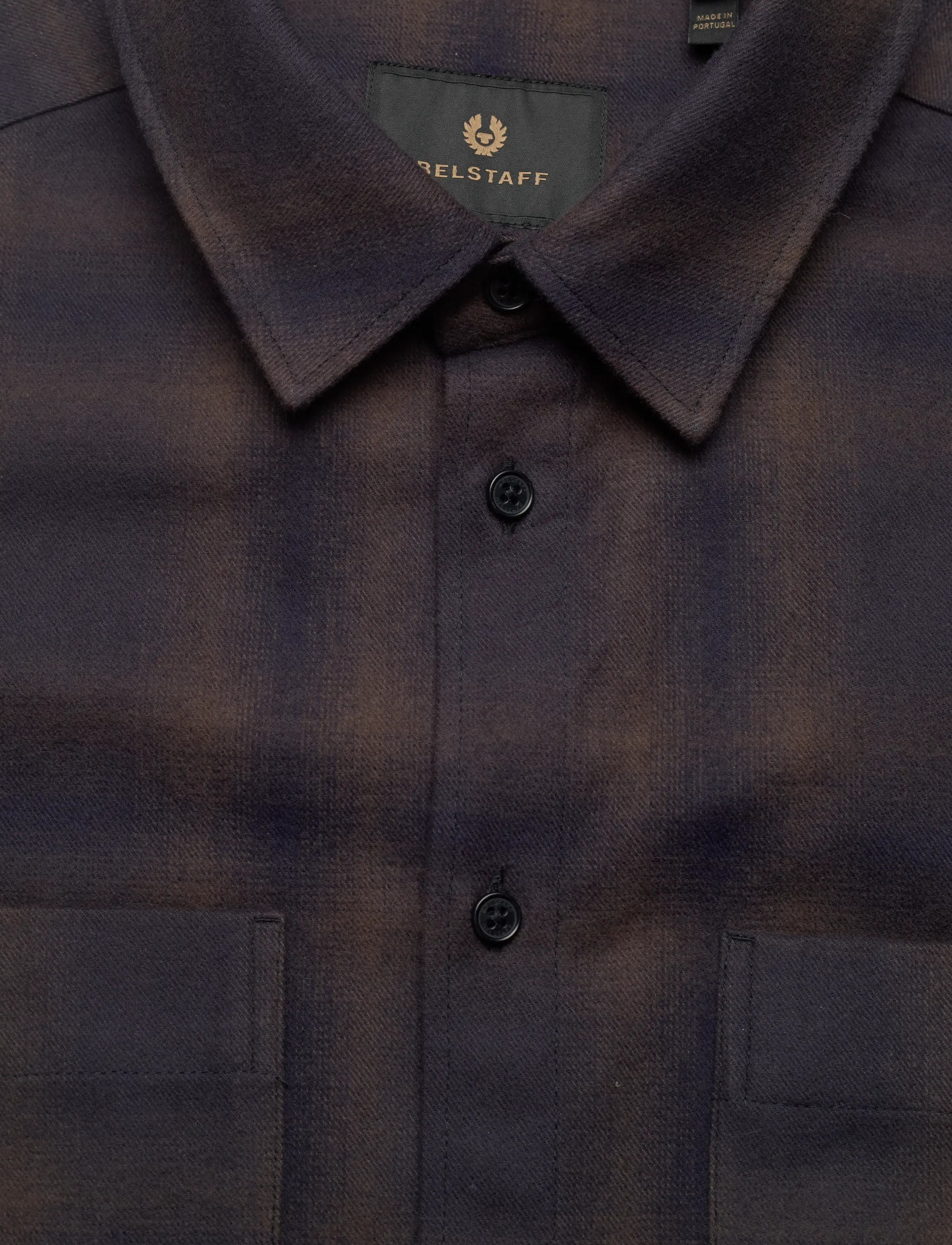 Belstaff - OUTPOST FLANNEL SHIRT - chemises en flanelle - major brown / dark ink / charcoal - 2