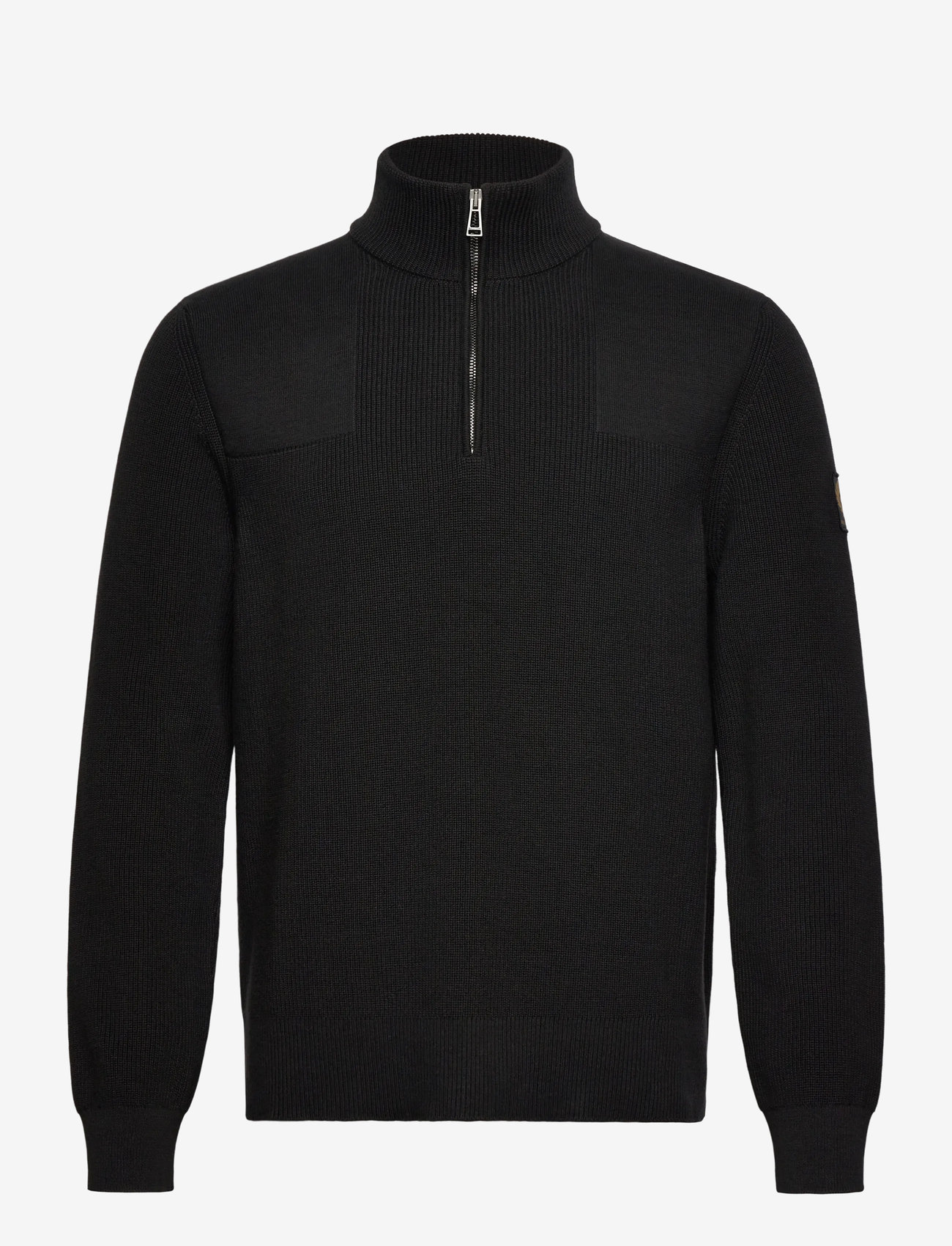 Belstaff - COMMANDER QUARTER ZIP JUMPER - half zip-tröjor - black - 0