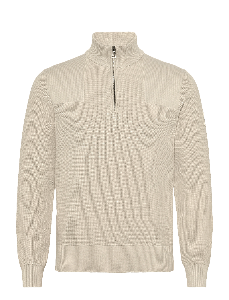 Belstaff - COMMANDER QUARTER ZIP JUMPER Silver Birch - truien met halve rits - silver birch - 1