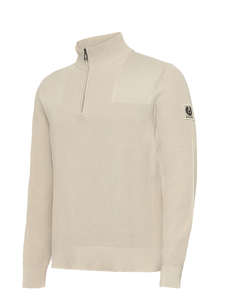 Belstaff - COMMANDER QUARTER ZIP JUMPER Silver Birch - truien met halve rits - silver birch - 3
