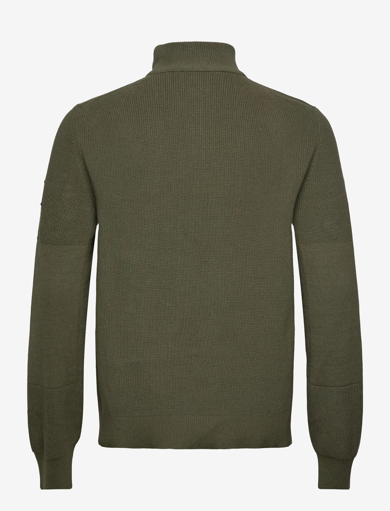 Belstaff - COMMANDER QUARTER ZIP JUMPER Silver Birch - half zip - true olive - 1