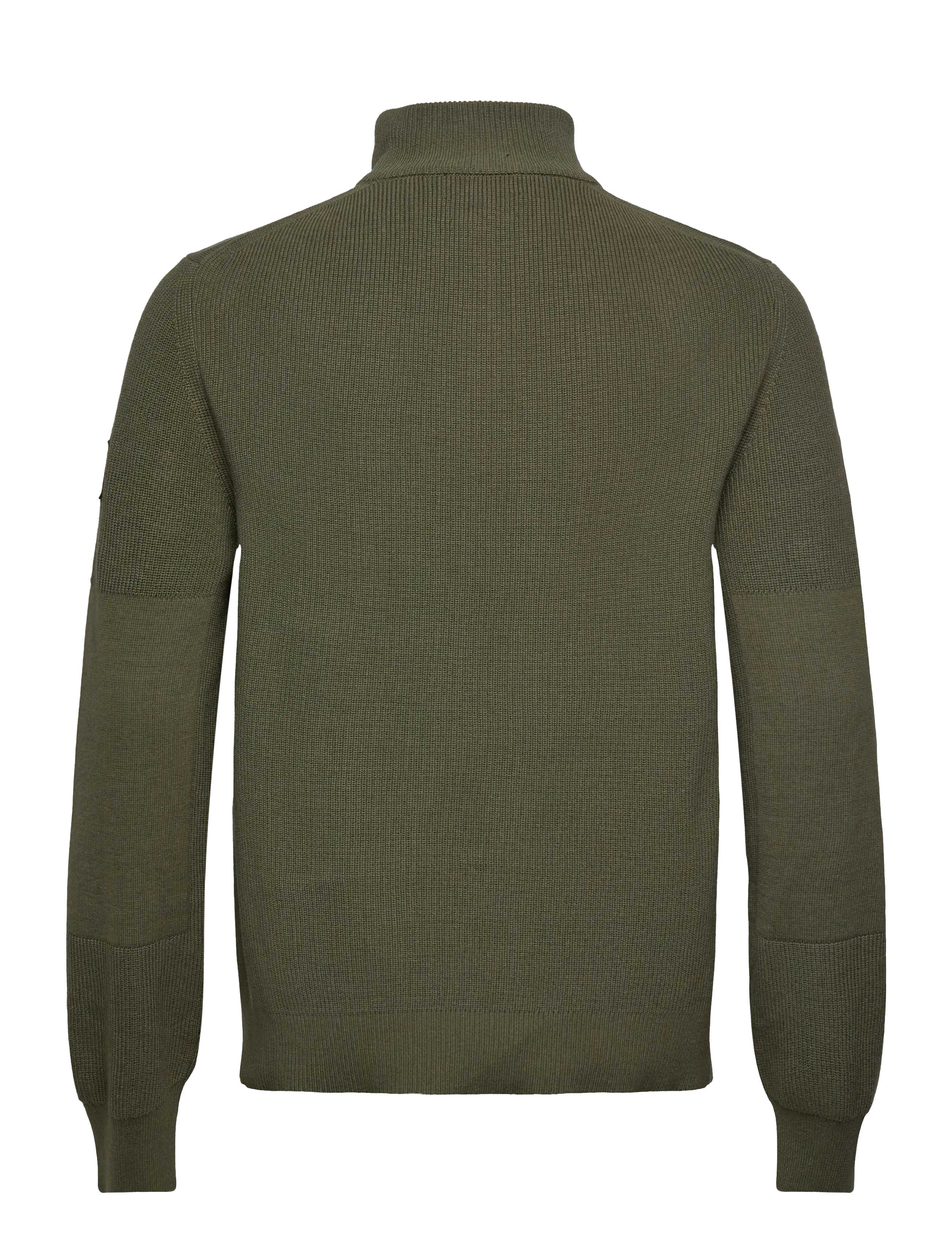 Belstaff - COMMANDER QUARTER ZIP JUMPER Silver Birch - half zip - true olive - 1