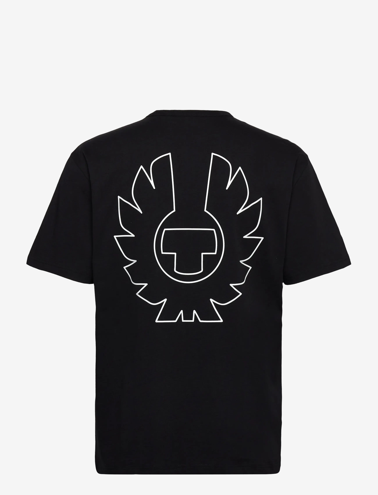 Belstaff - BORDER T-SHIRT White - kortärmade t-shirts - black - 1