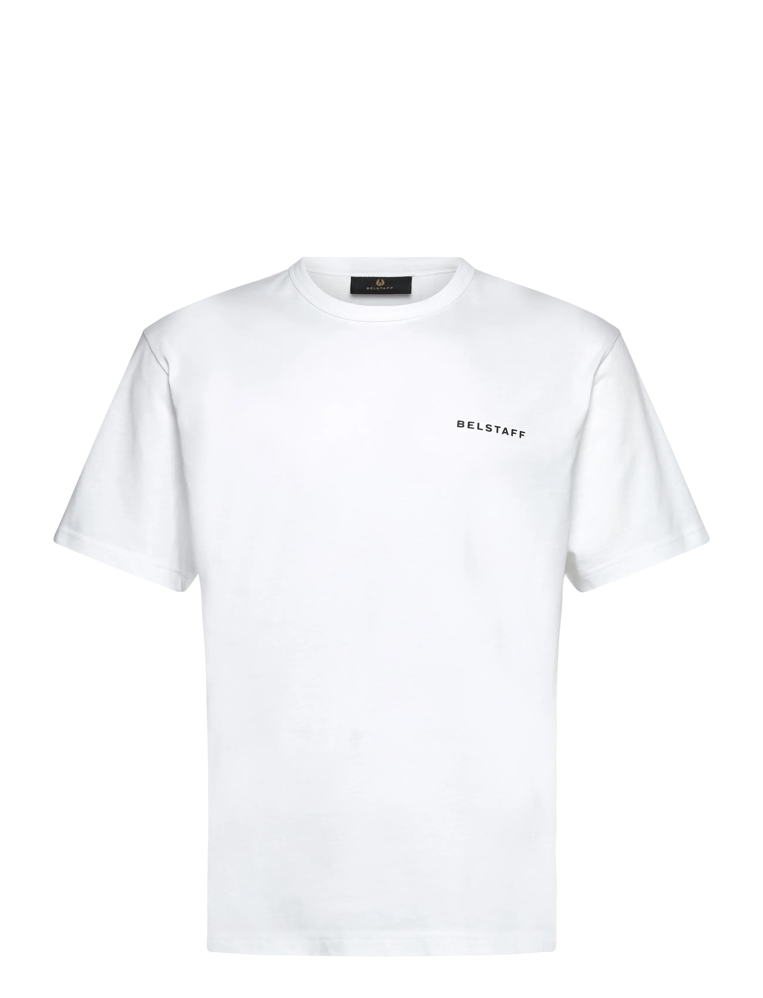 Belstaff Border T-Shirt Black, M, T-shirts, Weiß - Short-sleeved, Männer