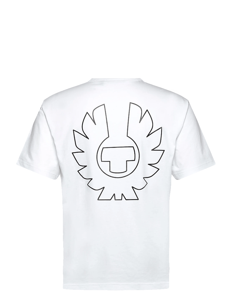 Belstaff - BORDER T-SHIRT White - lühikeste varrukatega t-särgid - white - 1