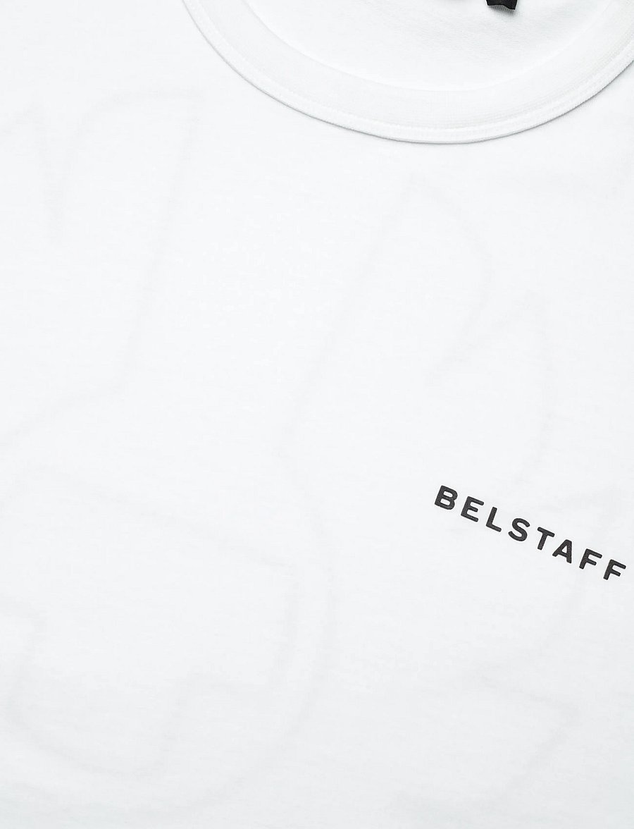 Belstaff - BORDER T-SHIRT White - lühikeste varrukatega t-särgid - white - 2