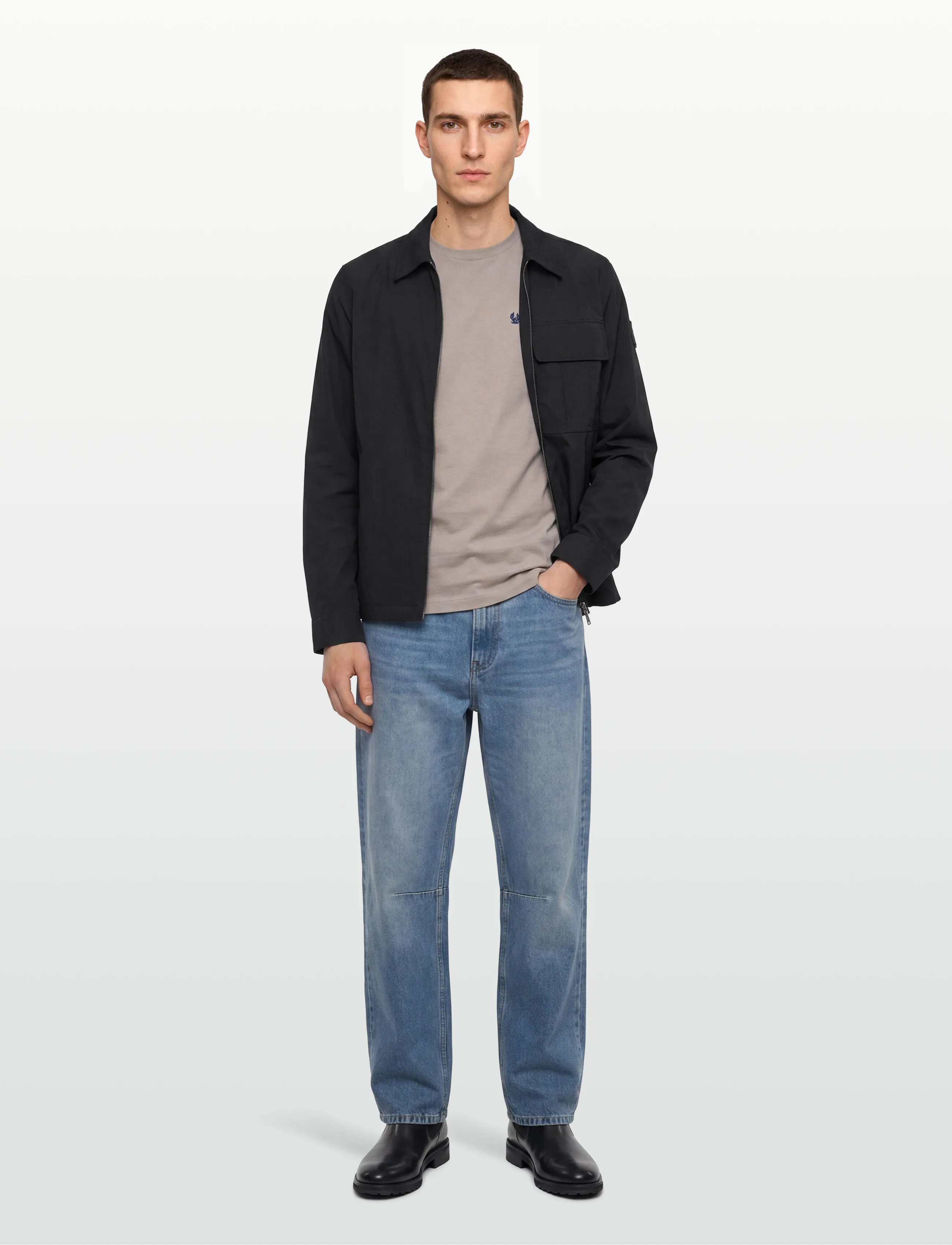 Belstaff Cargo Overshirt Black, L, Black, Designere > Overshirts, Herre