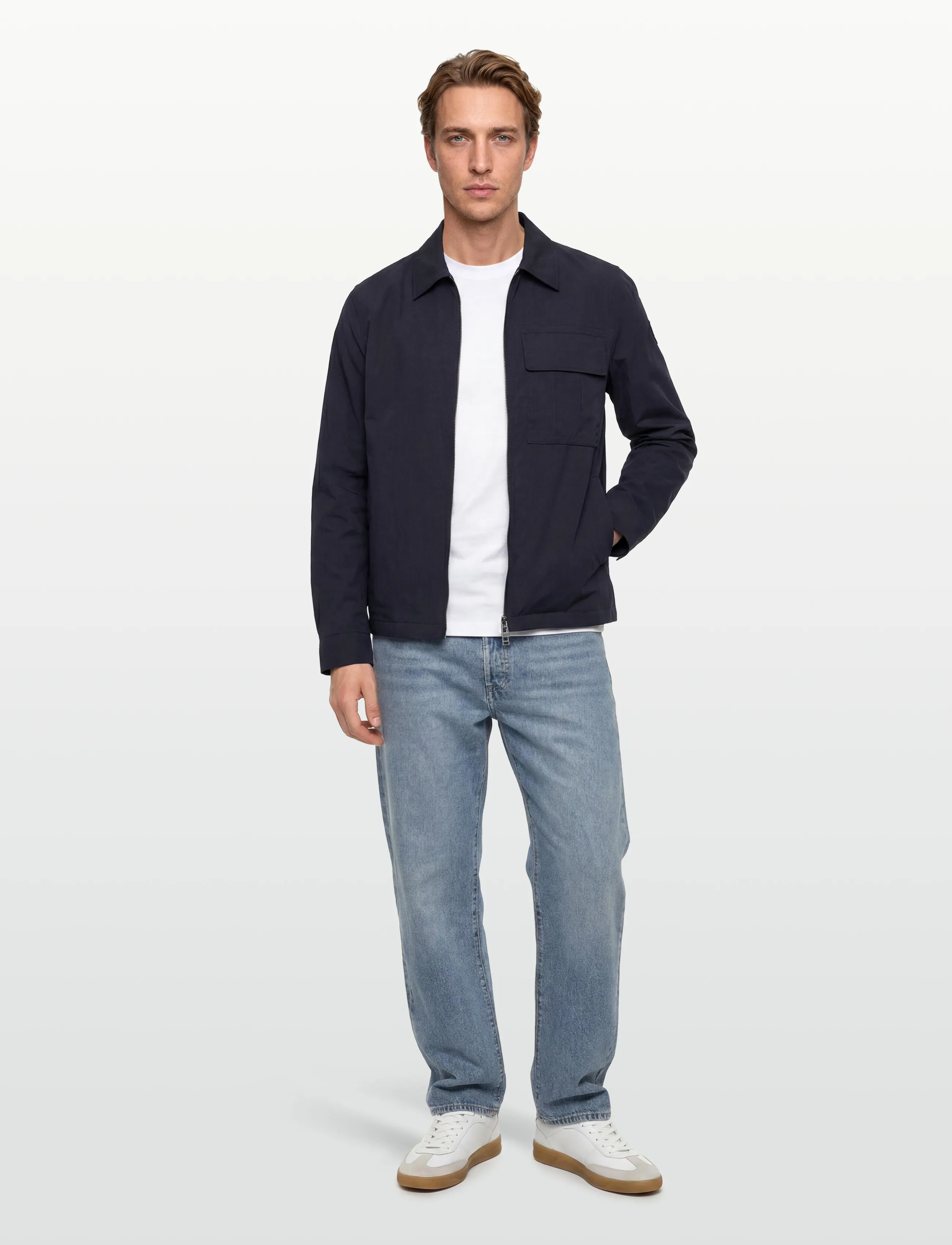 Belstaff Cargo Overshirt Black, M, Navy, Designere > Overshirts, Herre