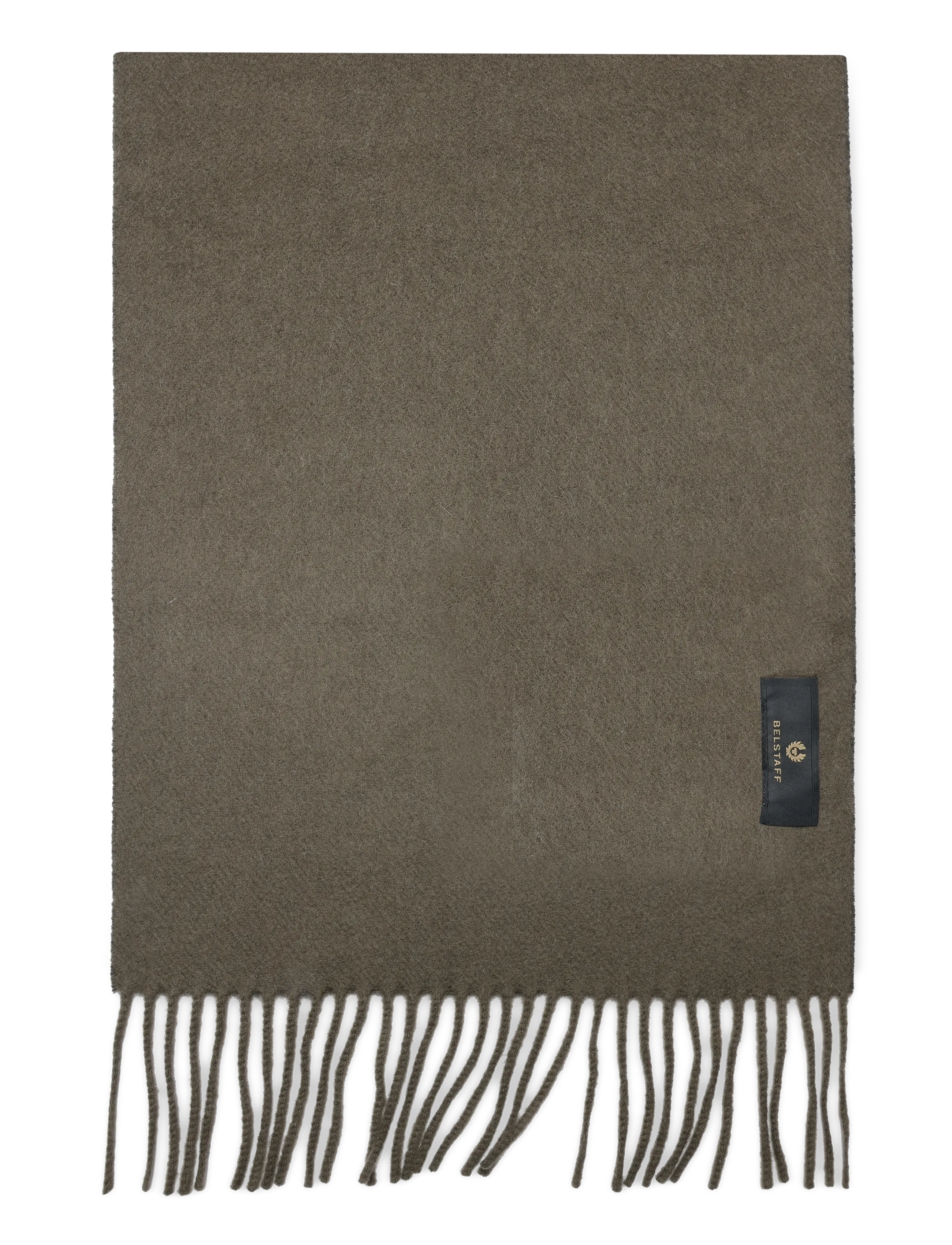 Belstaff LOGO SCARF Black / Olive Green - Belstaff - BLACK / OLIVE GREEN / khaki/green