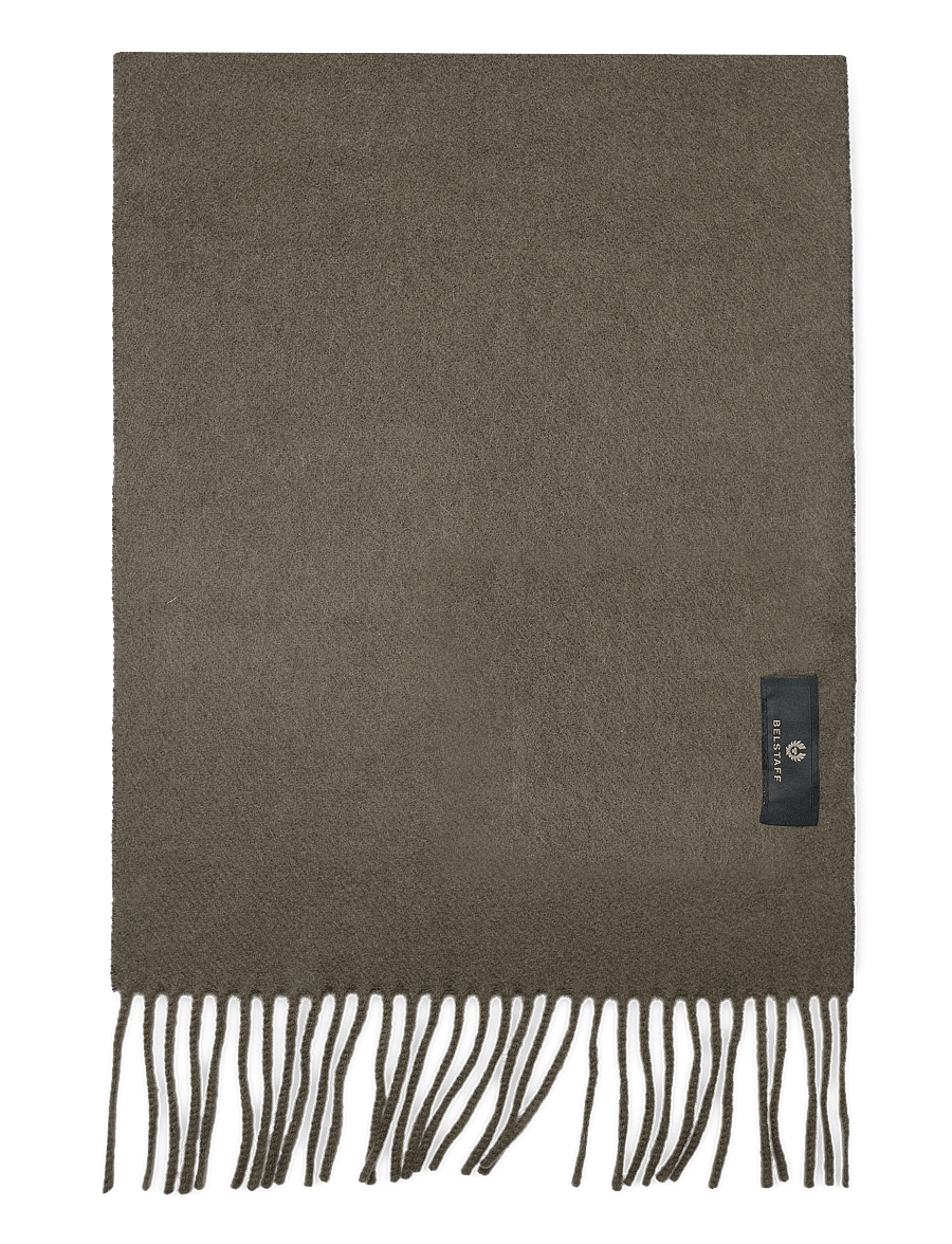 Belstaff - LOGO SCARF Black / Olive Green - halstørklæder - black / olive green - 0
