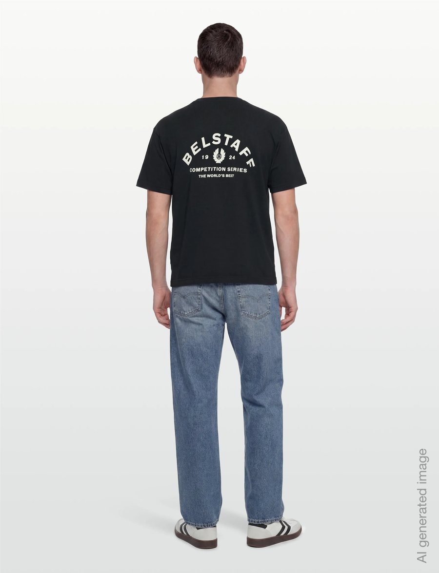 Belstaff - COMPETITION T-SHIRT Black - lühikeste varrukatega t-särgid - black - 4