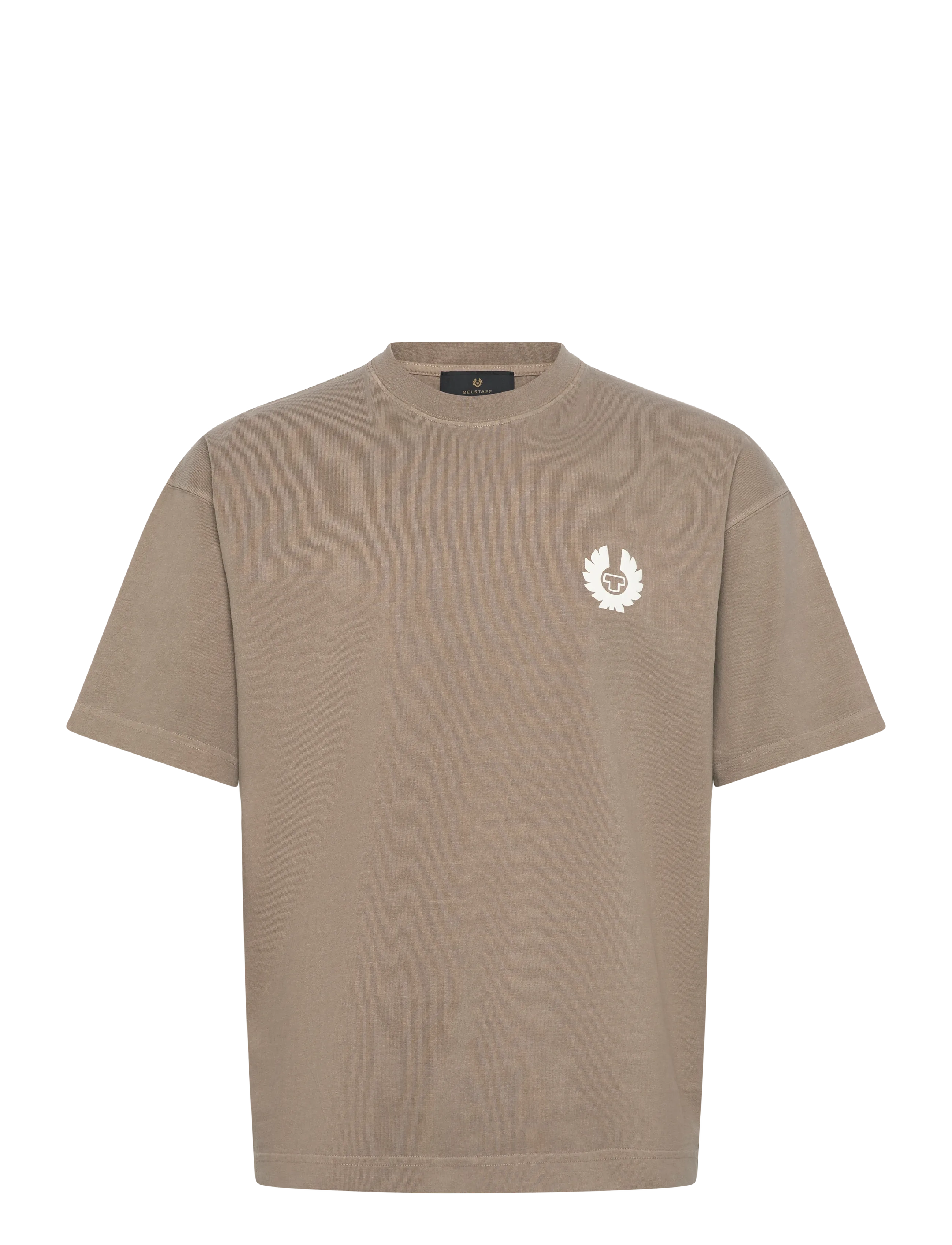 Belstaff Competition T-Shirt Black, XXL, T-shirts, Beige - Short-sleeved, Männerswear