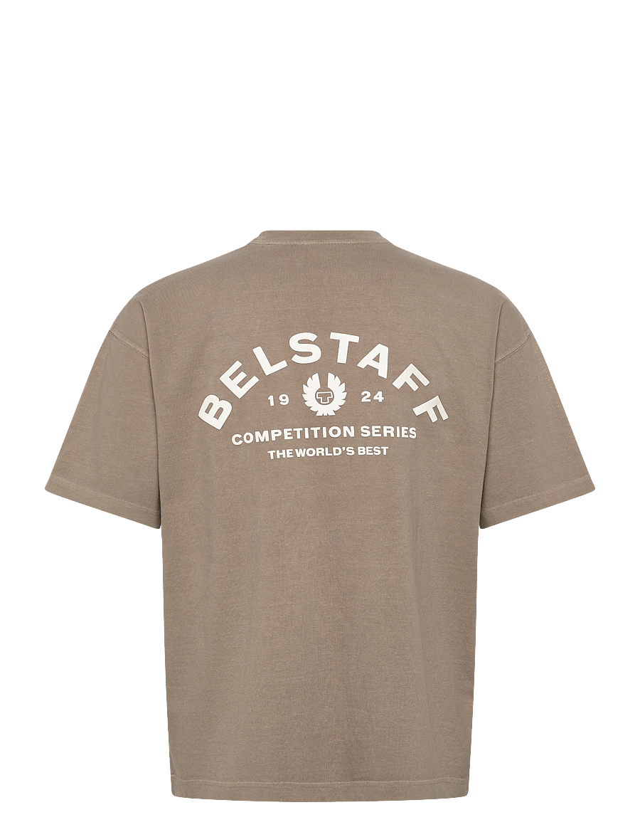 Belstaff - COMPETITION T-SHIRT Black - lühikeste varrukatega t-särgid - dark sand - 1