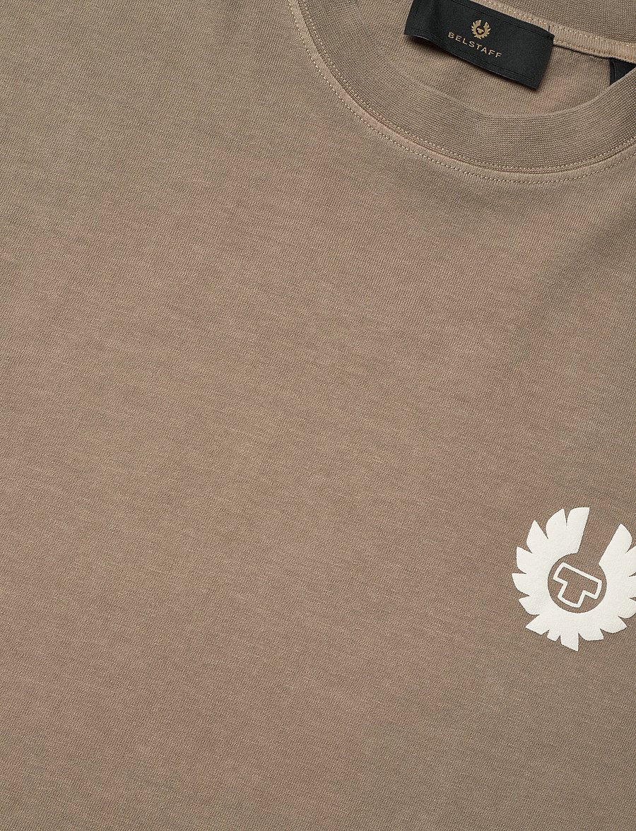 Belstaff - COMPETITION T-SHIRT Black - lühikeste varrukatega t-särgid - dark sand - 2