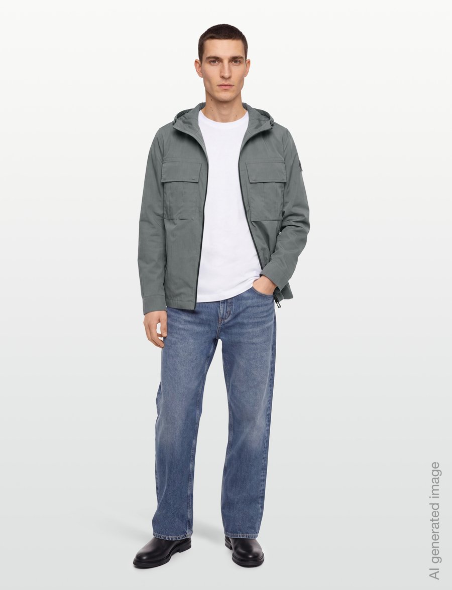 Belstaff - CONTAINER OVERSHIRT Fatigue Green - höstjackor - atlantic grey - 0