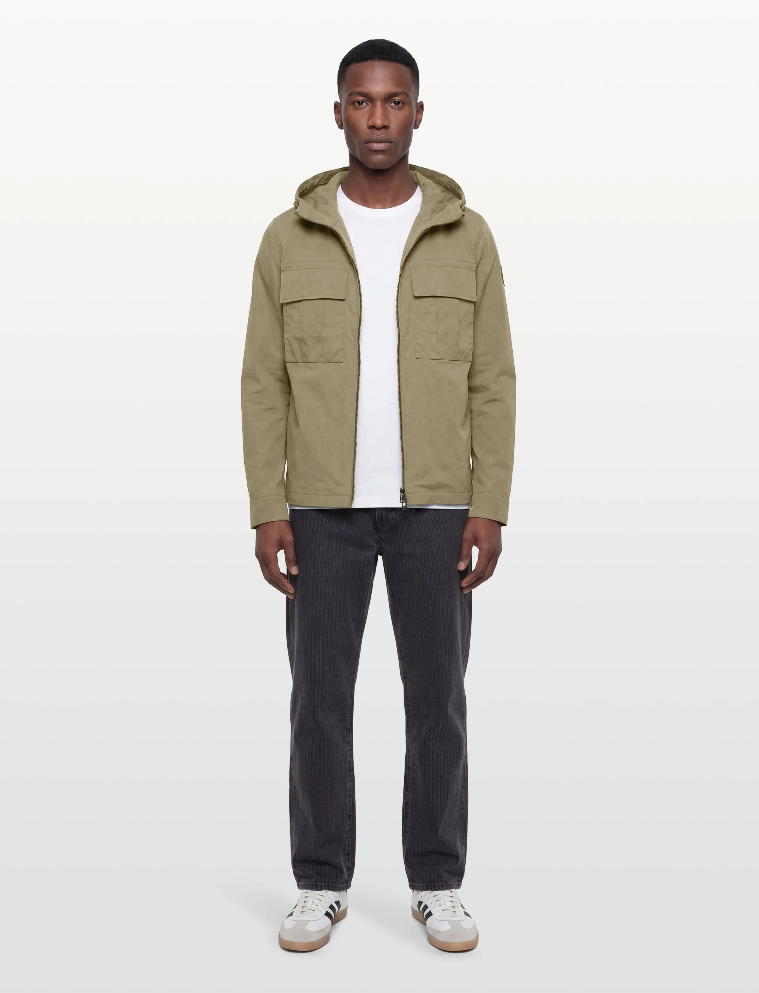 Belstaff Container Overshirt Atlantic Grey, L, Khaki green, Jakker > Lette Jakker, Herre