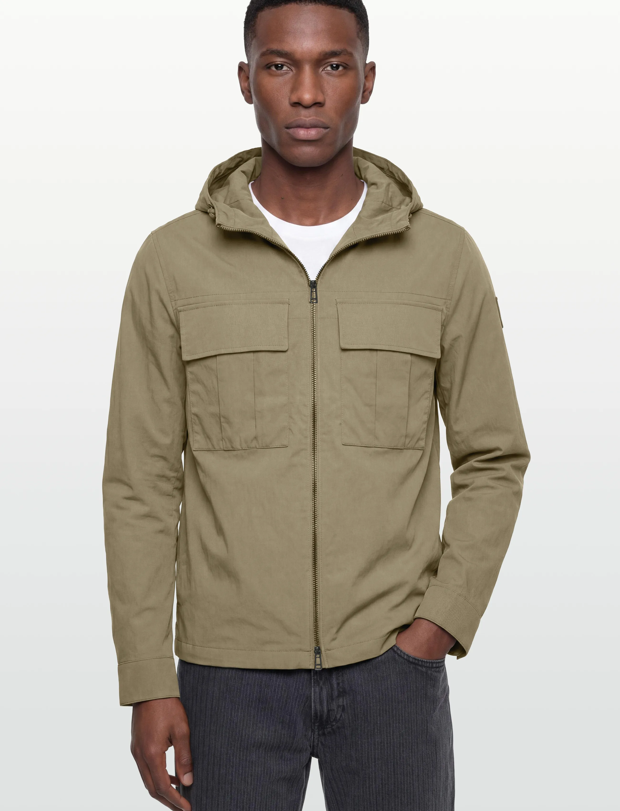 Belstaff - CONTAINER OVERSHIRT Fatigue Green - plānas virsjakas - fatigue green - 3