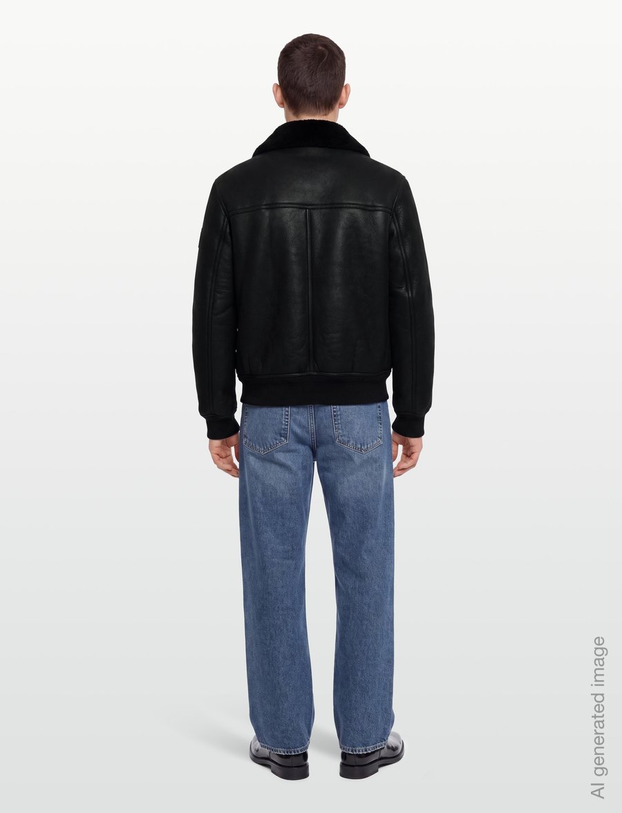 Belstaff - NORTHWIND SHEARLING JACKET Dark Maple Brown - kevadjoped - black - 4