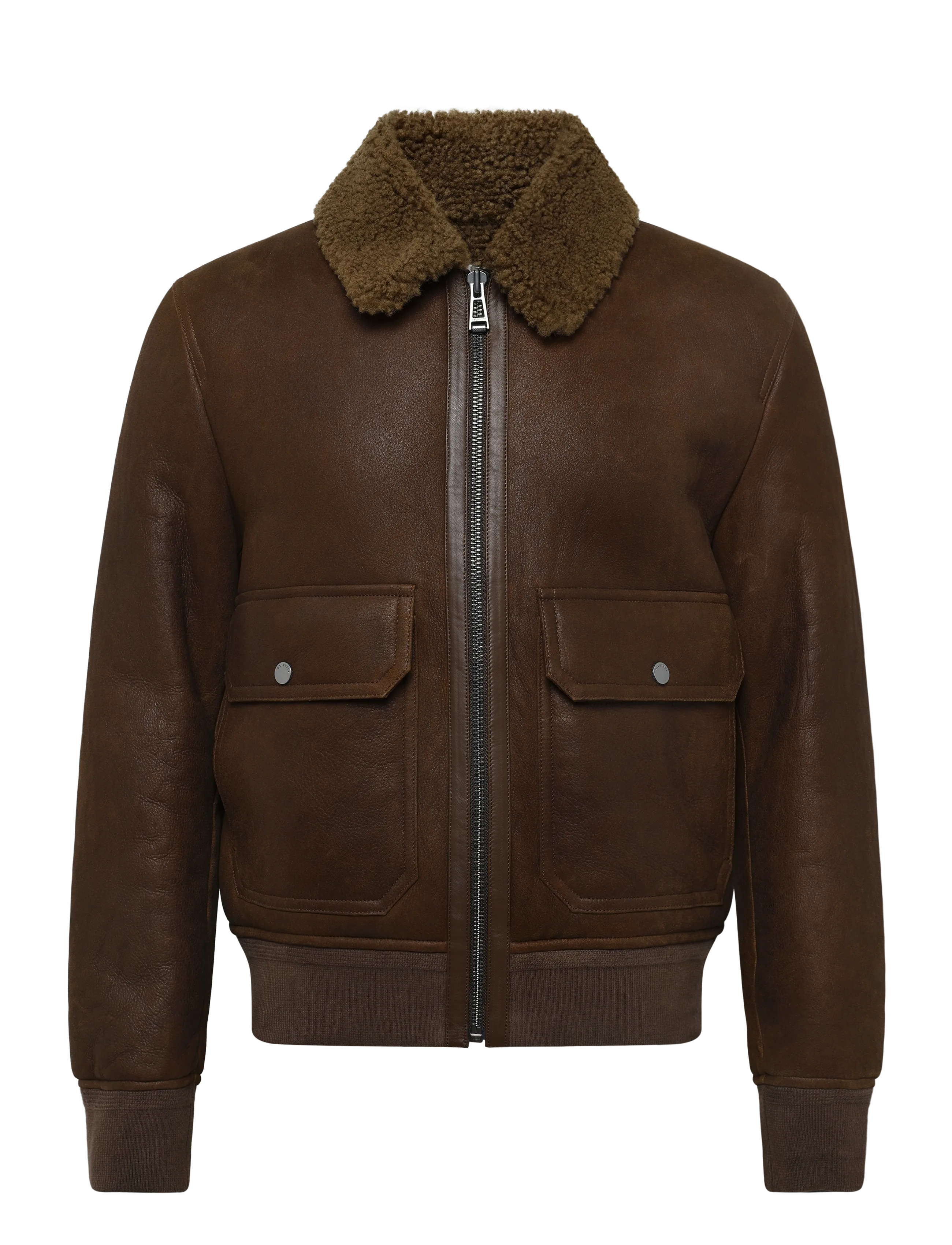 Belstaff NORTHWIND SHEARLING JACKET Dark Maple Brown -  - undefined / undefined