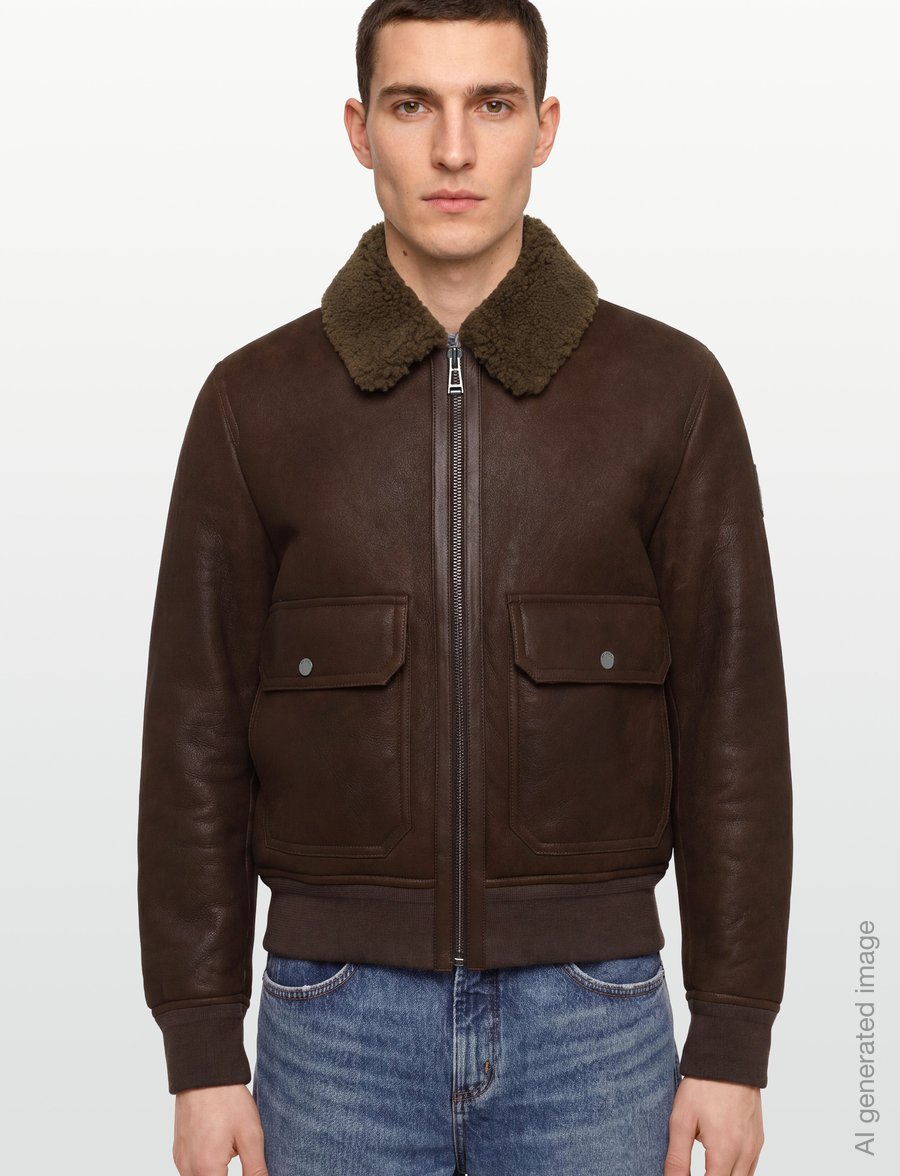 Belstaff - NORTHWIND SHEARLING JACKET Dark Maple Brown - frühlingsjacken - dark maple brown - 3