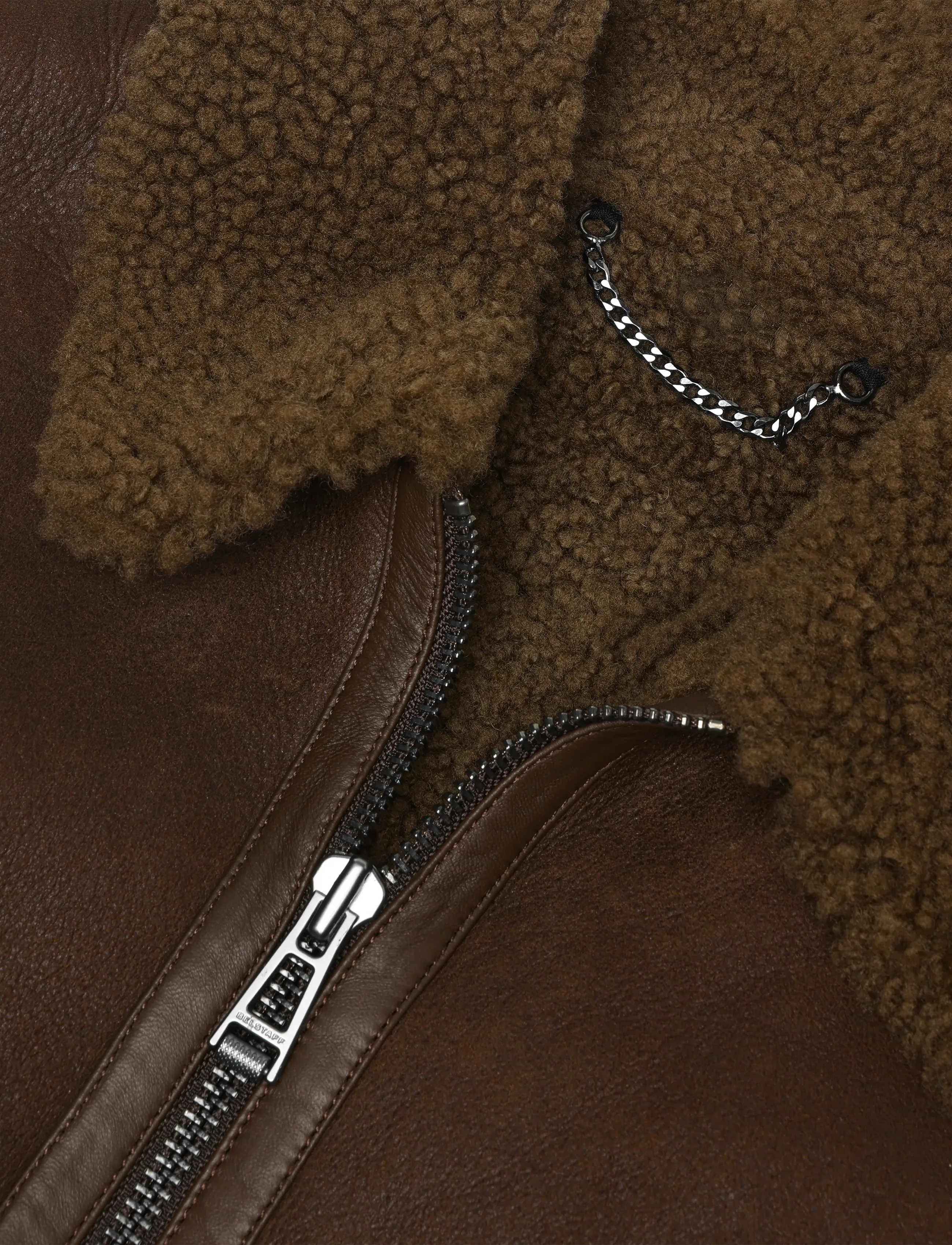 Belstaff - NORTHWIND SHEARLING JACKET Dark Maple Brown - vårjackor - dark maple brown - 2