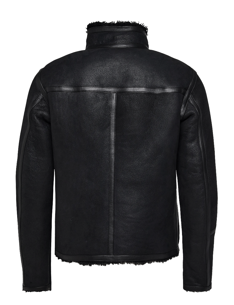 Belstaff - HIGHLAND SHEARLING JACKET Black - herbstjacken - black - 1
