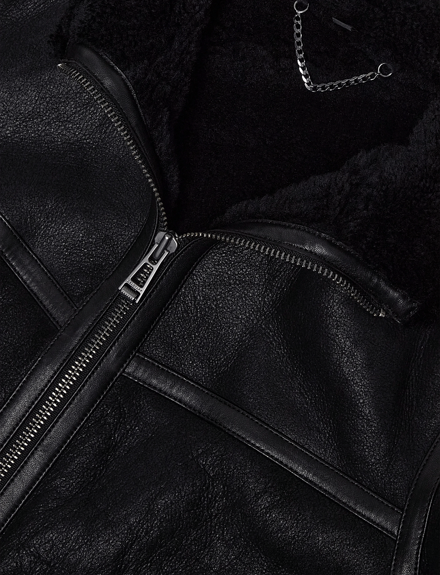 Belstaff - HIGHLAND SHEARLING JACKET Black - herbstjacken - black - 2