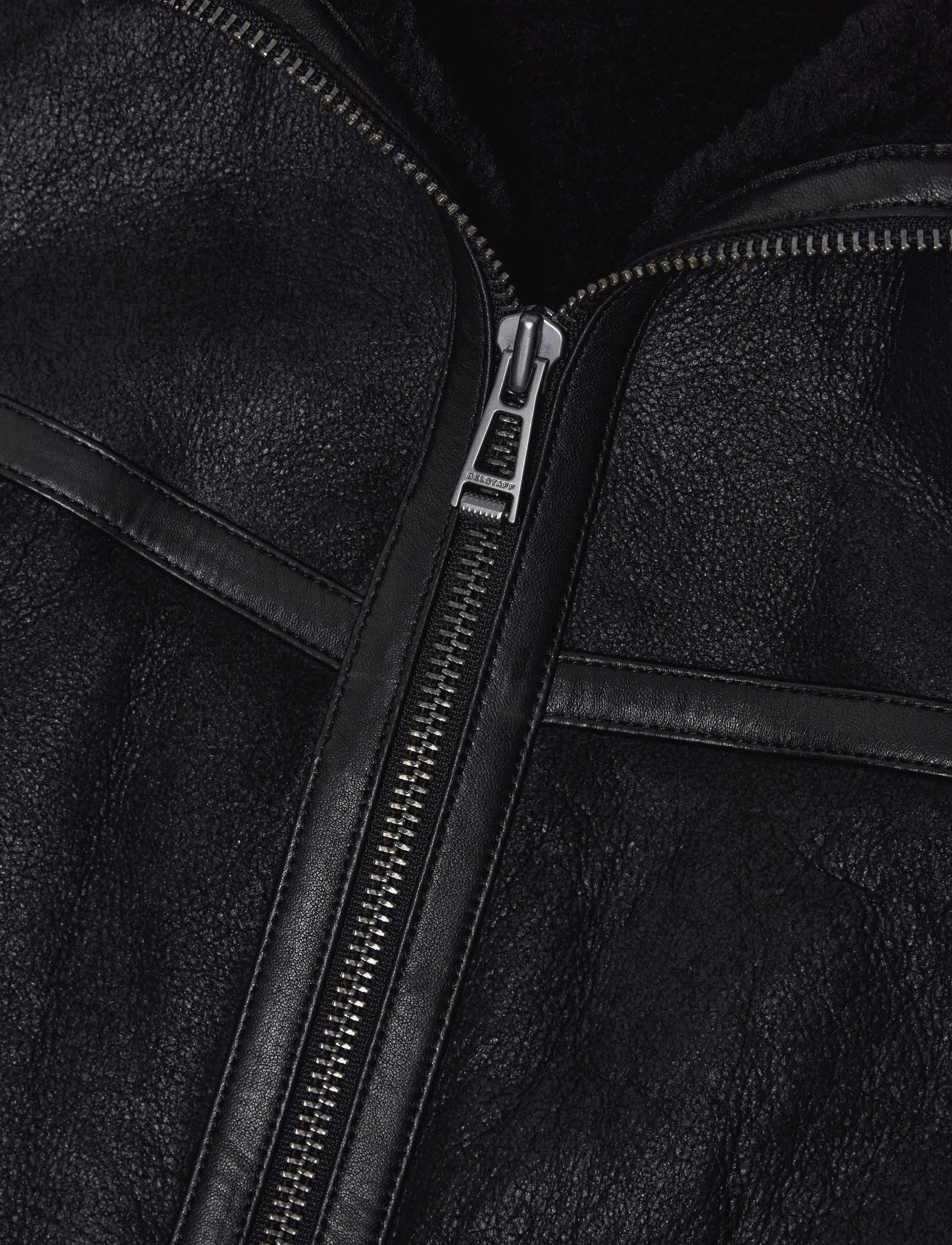 Belstaff - HIGHLAND SHEARLING JACKET Black - black - 3